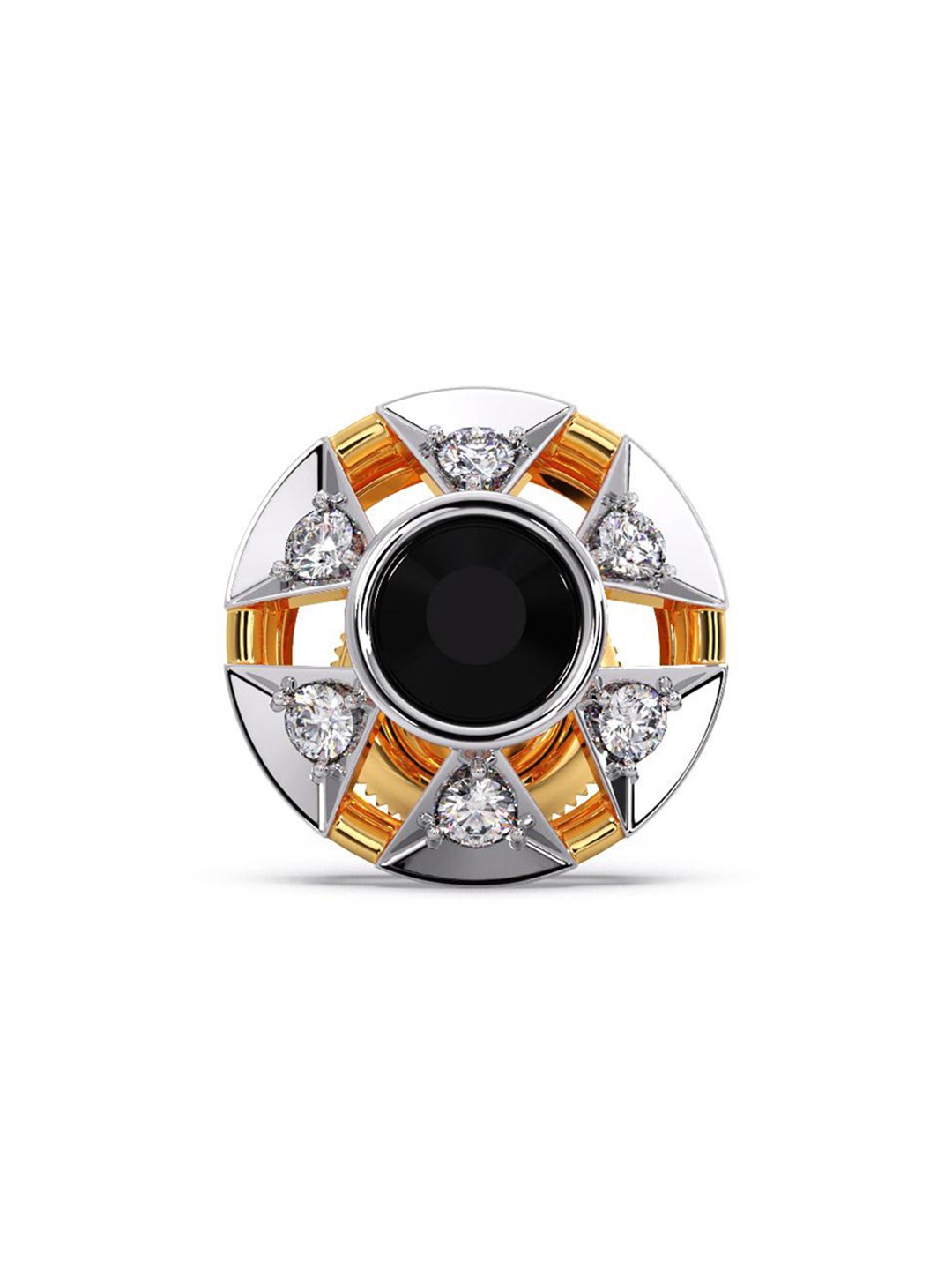 

CANDERE A KALYAN JEWELLERS COMPANY Men 18KT Gold Diamond Stud Earring-1.31gm