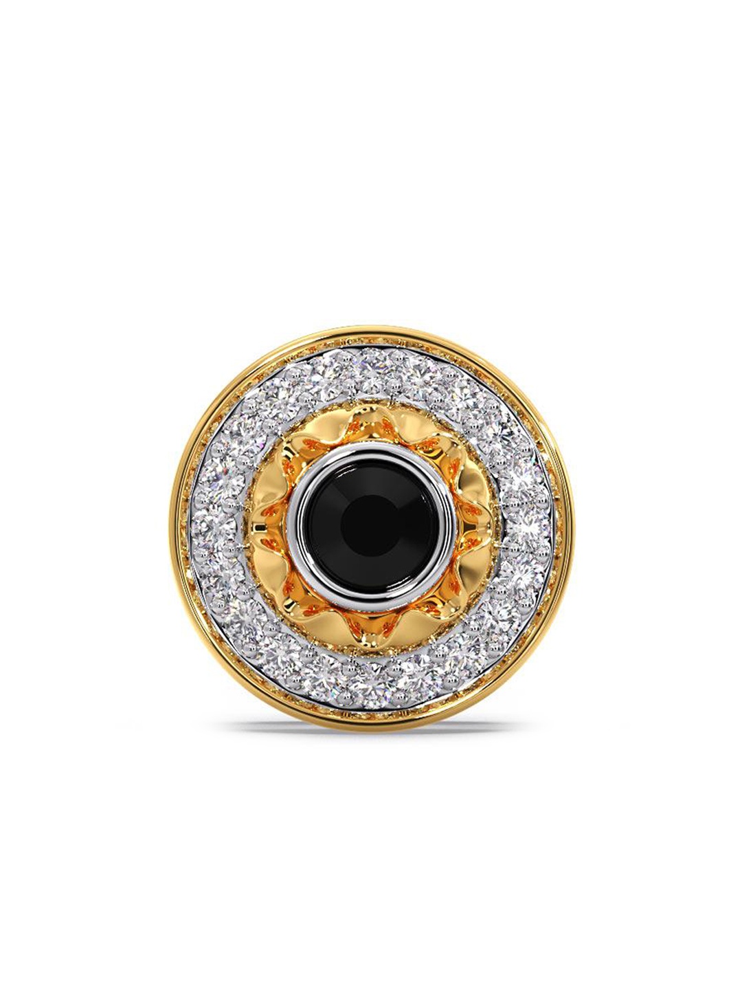 

CANDERE A KALYAN JEWELLERS COMPANY Men 14KT Gold Diamond Stud Earring-1.02gm