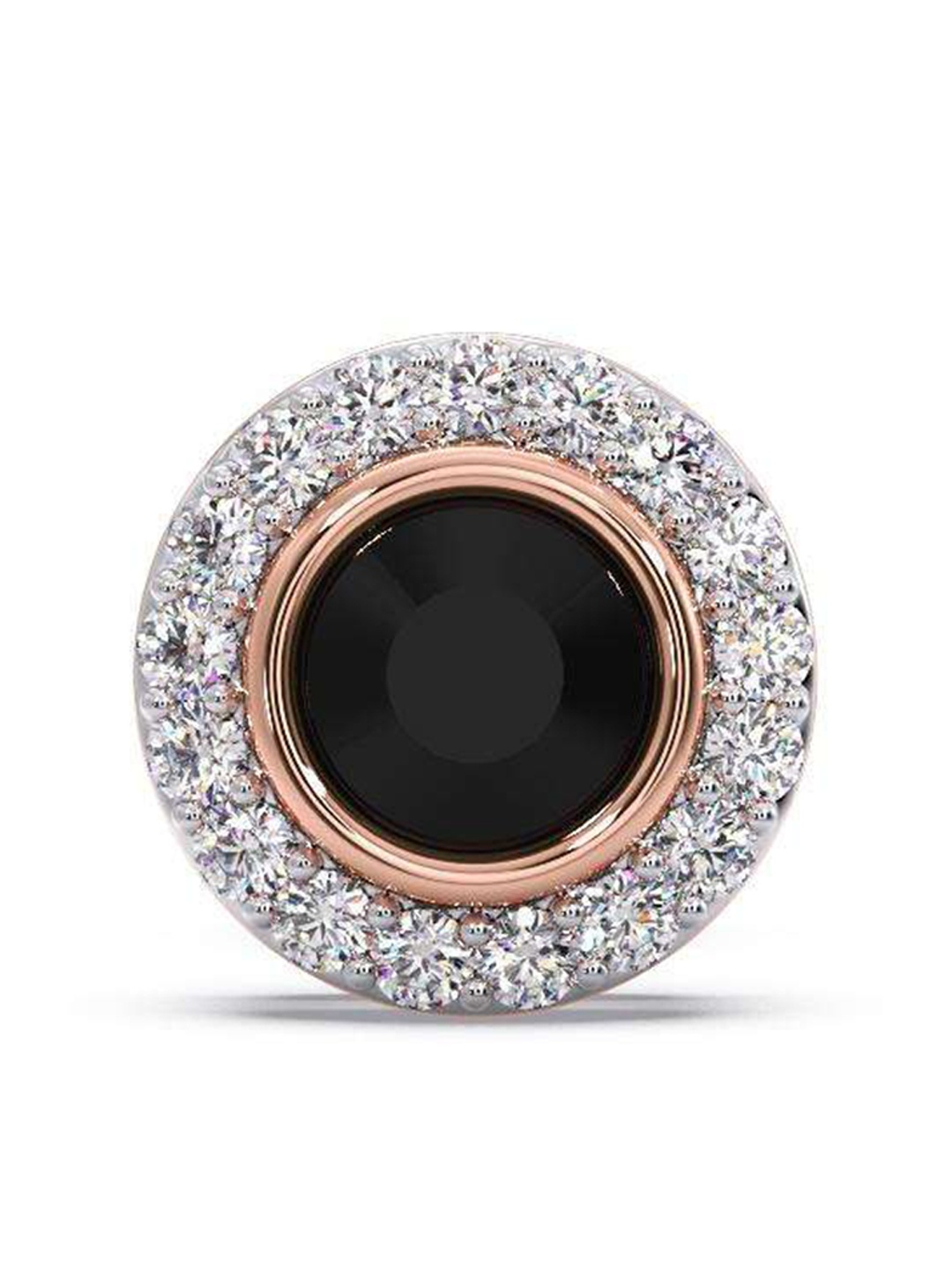 

CANDERE A KALYAN JEWELLERS COMPANY Men 18KT Rose Gold Diamond Stud Earring - 1.2 g