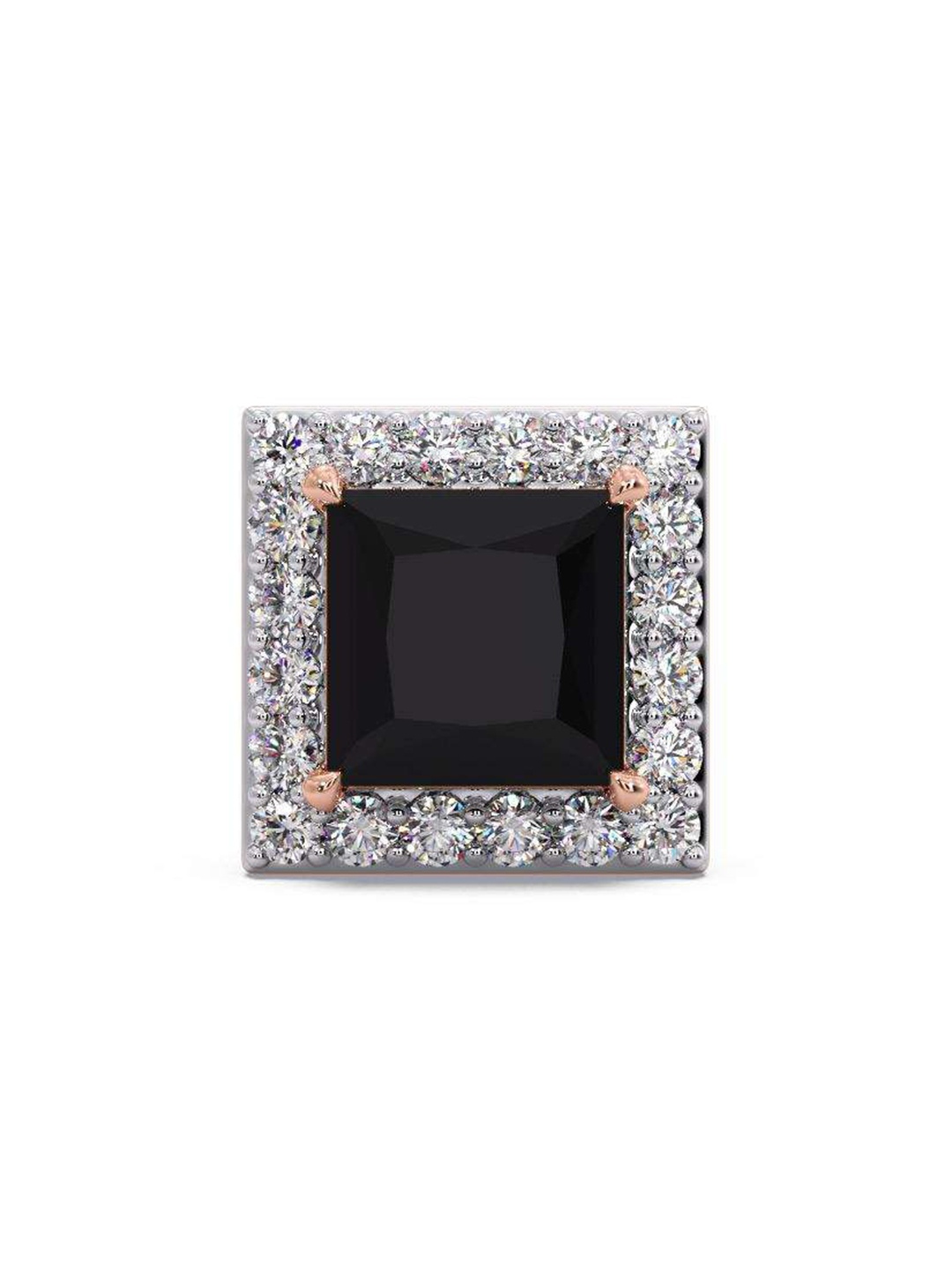 

CANDERE A KALYAN JEWELLERS COMPANY Men 14KT Rose Gold Diamond Stud Earring-1.02gm