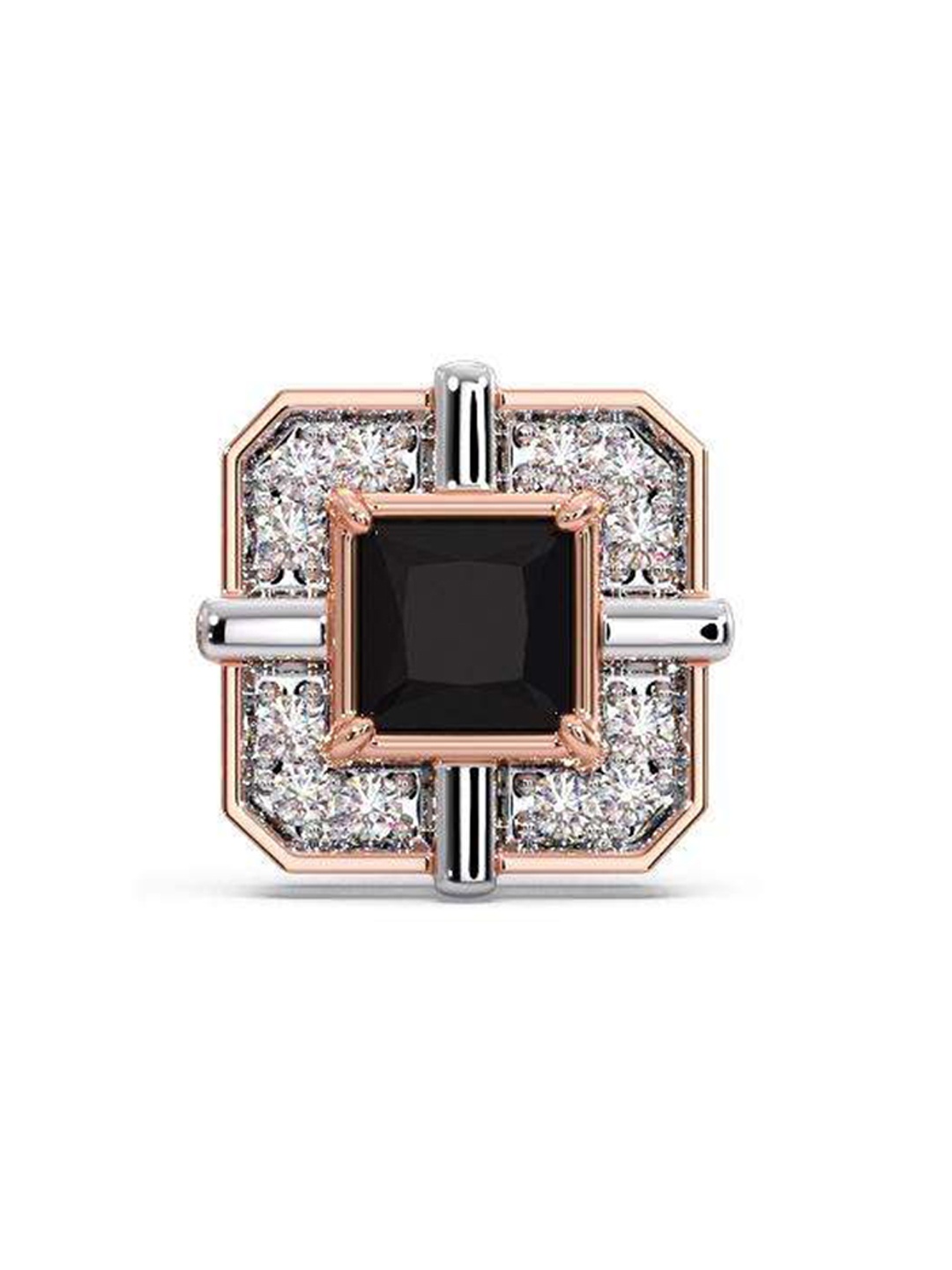 

CANDERE A KALYAN JEWELLERS COMPANY Men 18KT Rose Gold Diamond Stud Earring-1.31 g