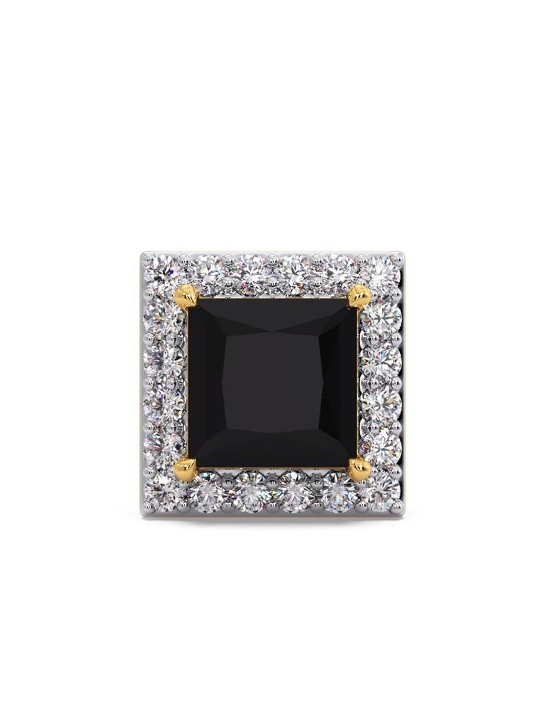 

CANDERE A KALYAN JEWELLERS COMPANY Men Diamond-Studded 14KT Gold Earrings - 1.02 g