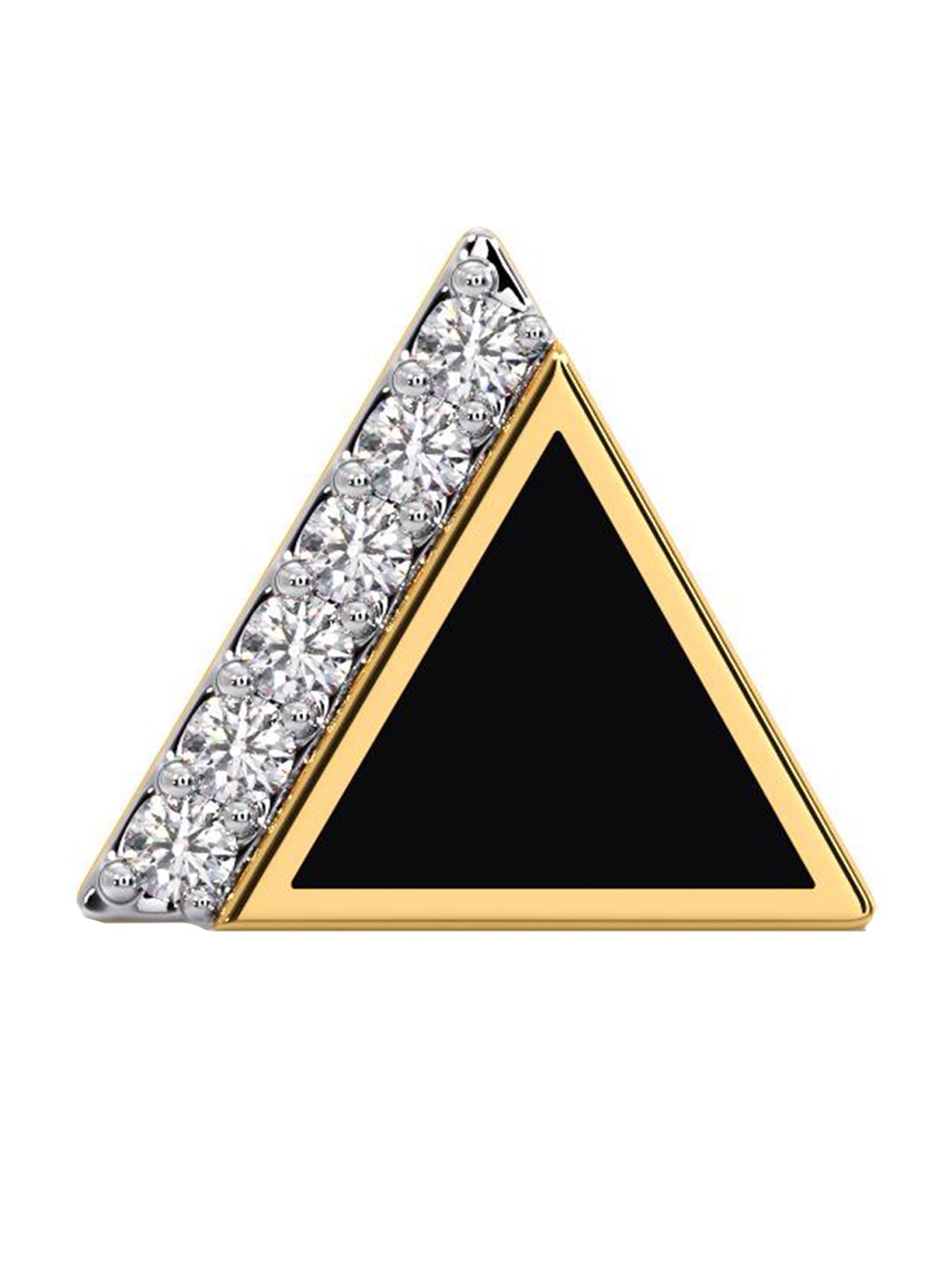 

CANDERE A KALYAN JEWELLERS COMPANY Men Diamond-Studded 18KT Gold Earrings - 1 g