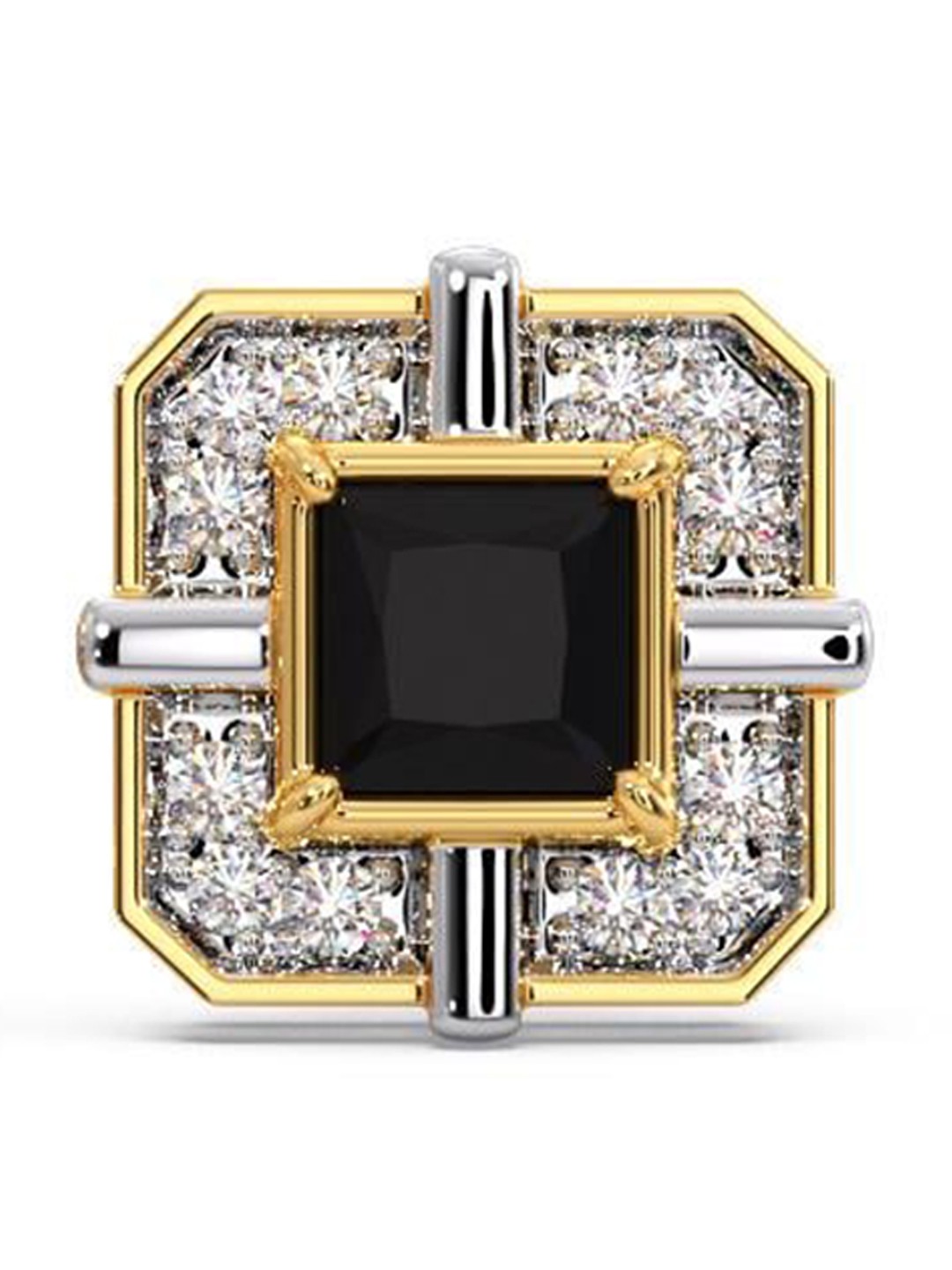 

CANDERE A KALYAN JEWELLERS COMPANY Men Diamond-Studded 14KT Gold Earrings - 1.3 gm