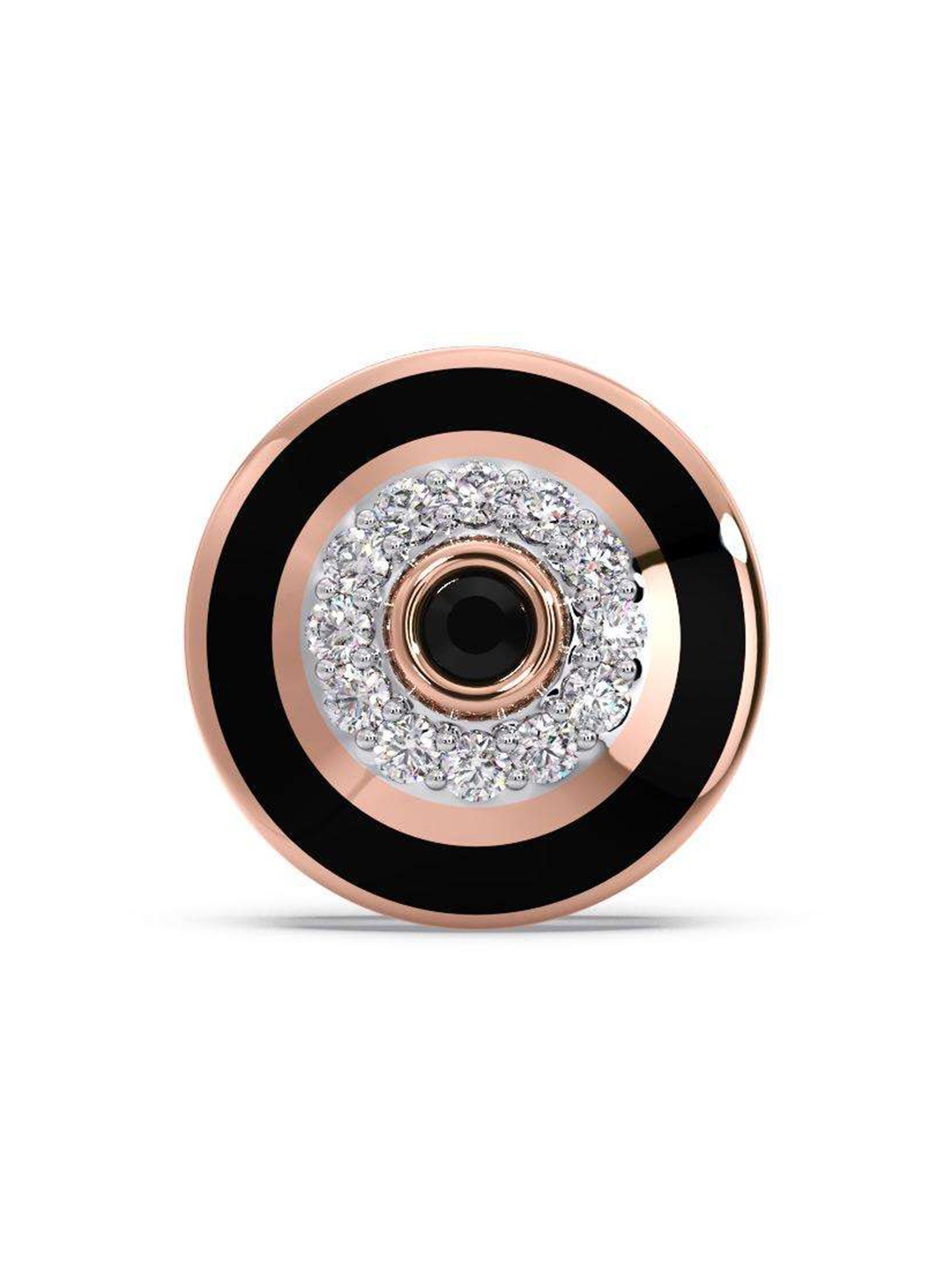 

CANDERE A KALYAN JEWELLERS COMPANY Men 18KT Rose Gold Diamond Stud Earring-1.6gm
