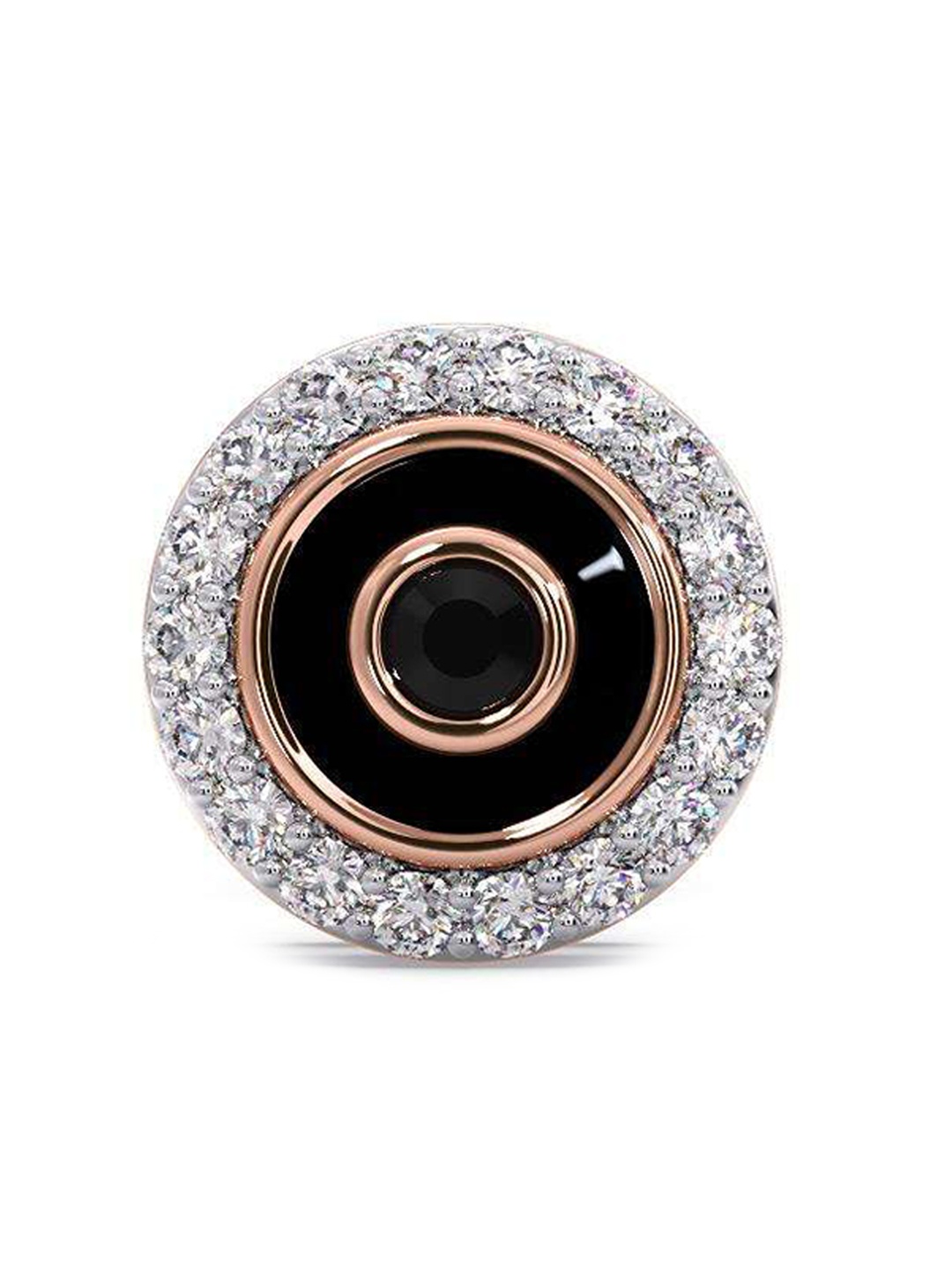 

CANDERE A KALYAN JEWELLERS COMPANY Men 14KT Rose Gold Diamond Stud Earring-0.94gm