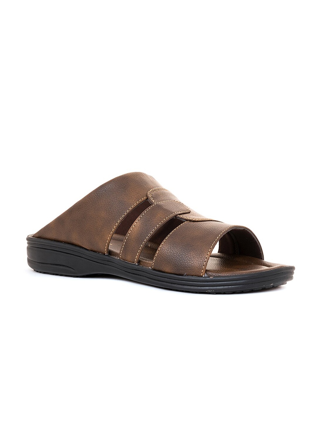 

Khadims Men Slip On Comfort Sandals, Brown