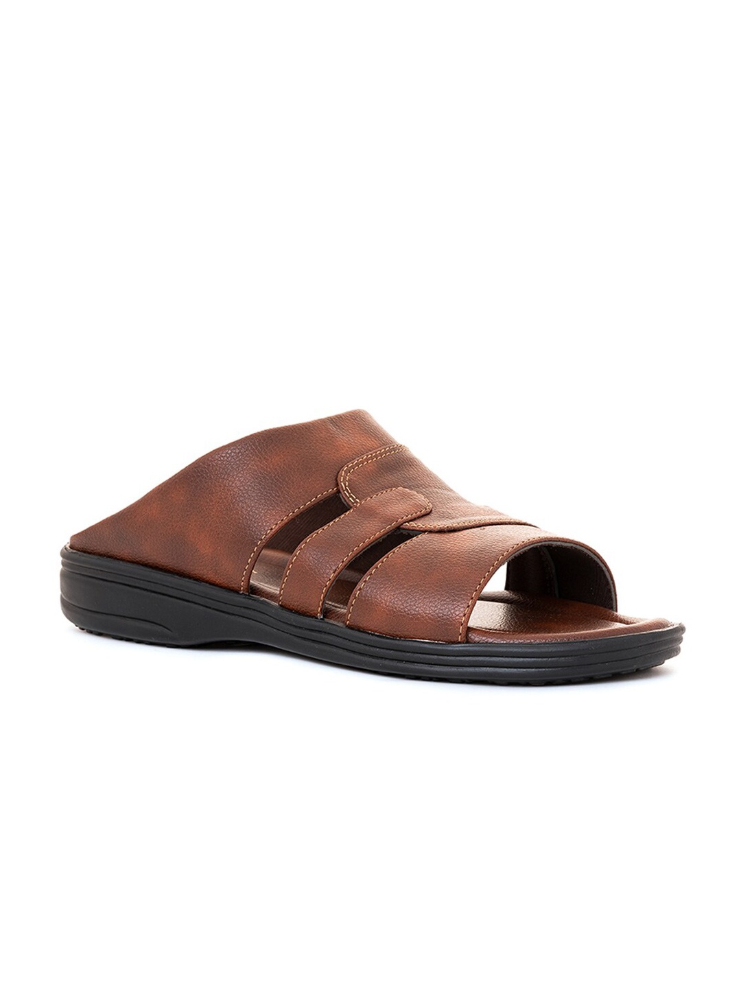 

Khadims Men Slip On Comfort Sandals, Brown