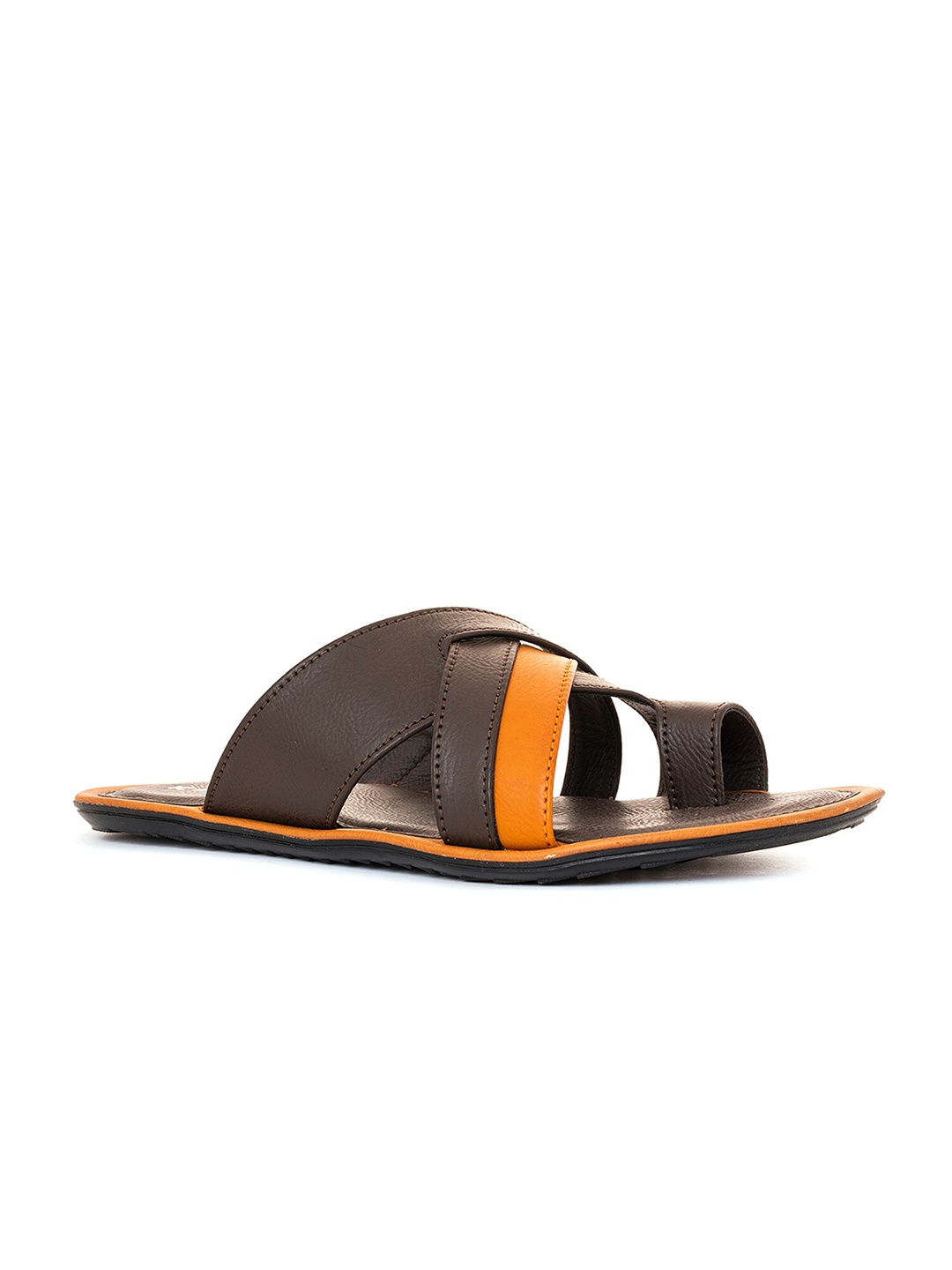 

Khadims Men Slip On Comfort Sandals, Brown
