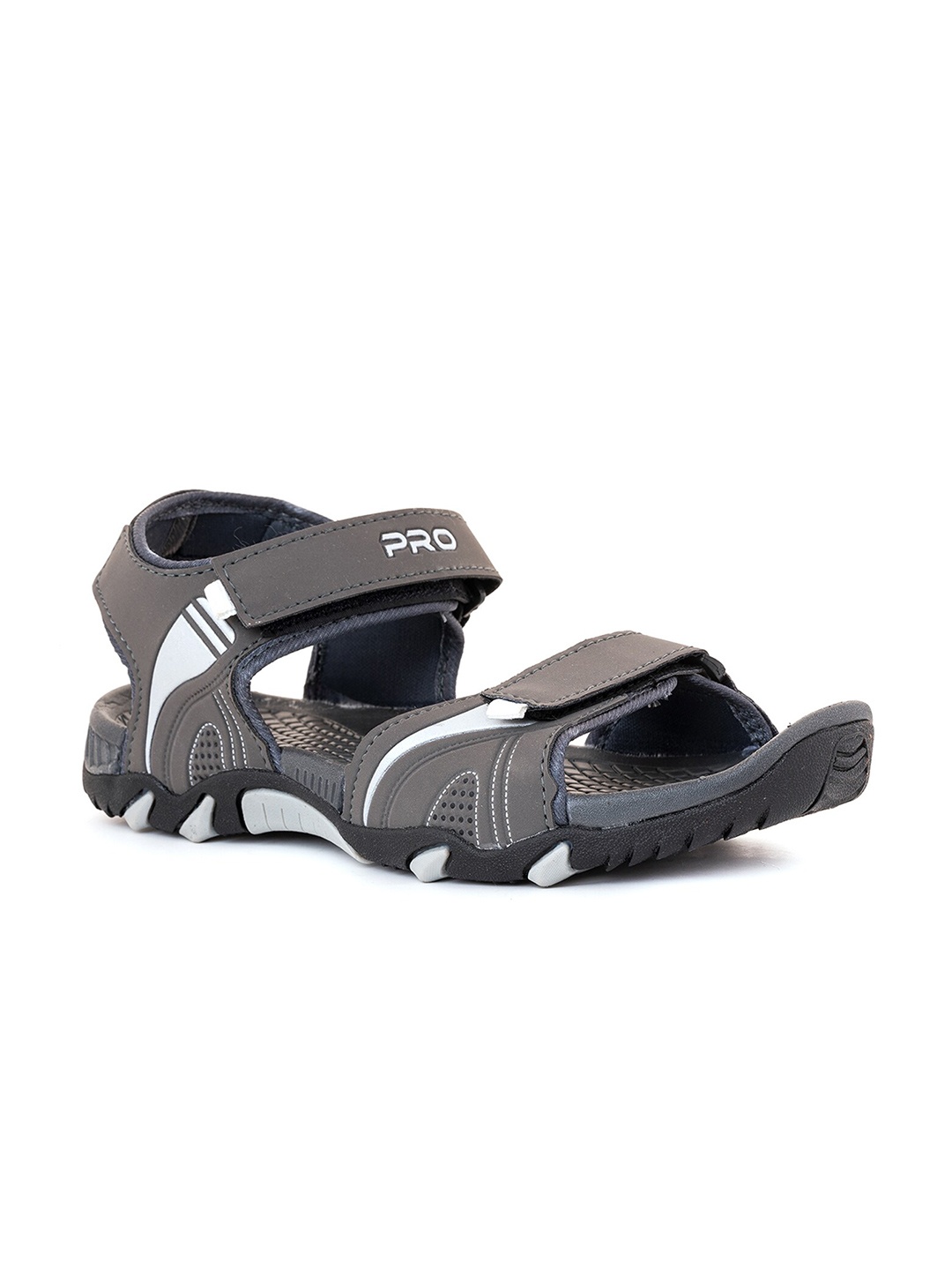 

Khadims Men Velcro Comfort Sandals, Grey