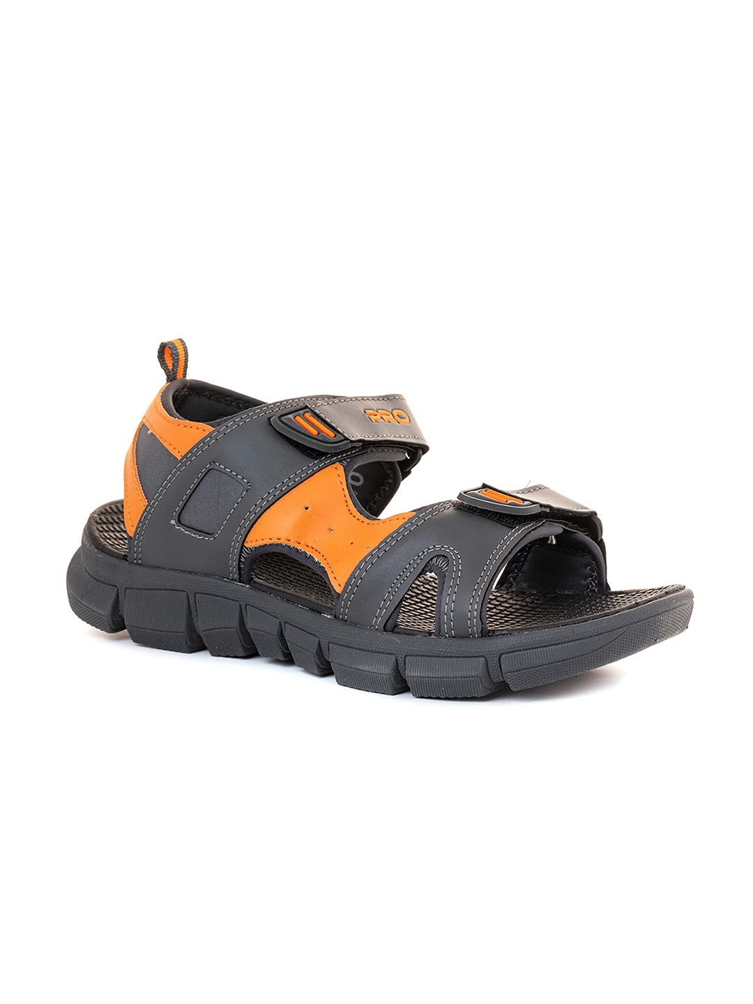 

Khadims Men Velcro Comfort Sandals, Grey