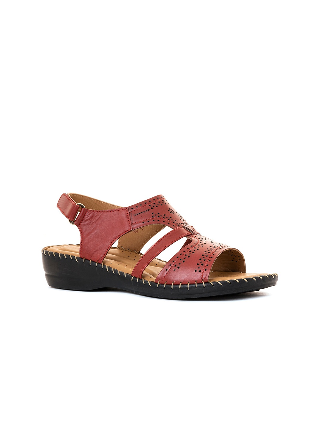 

Khadims Women Open Toe Sandal, Red