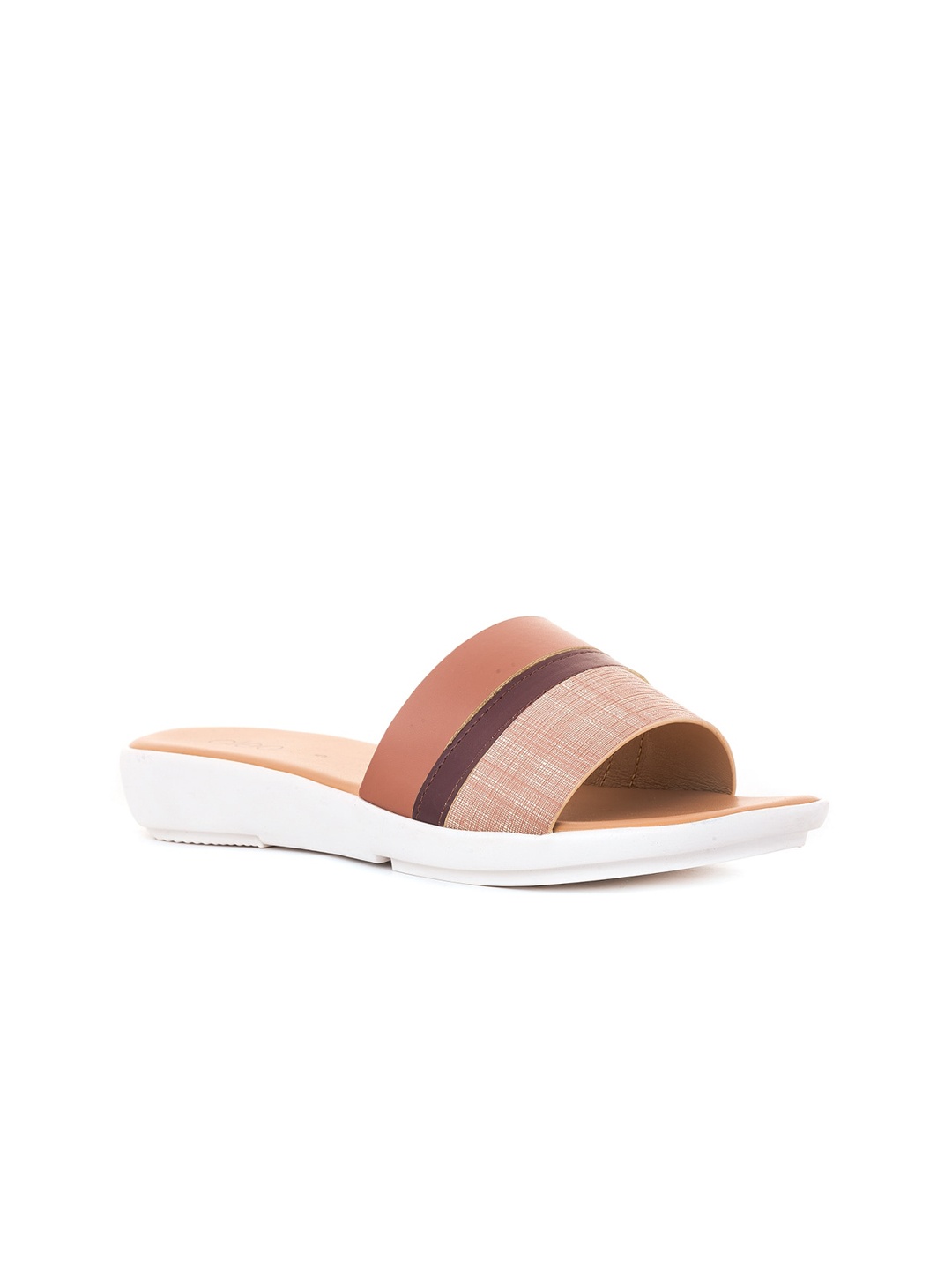 

Khadims Women Slip On Open Toe Flats, Pink