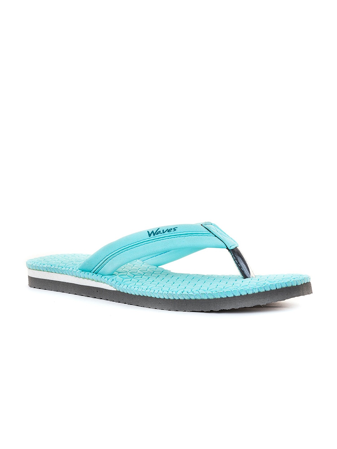 

Khadims Women Rubber Thong Flip-Flops, Turquoise blue