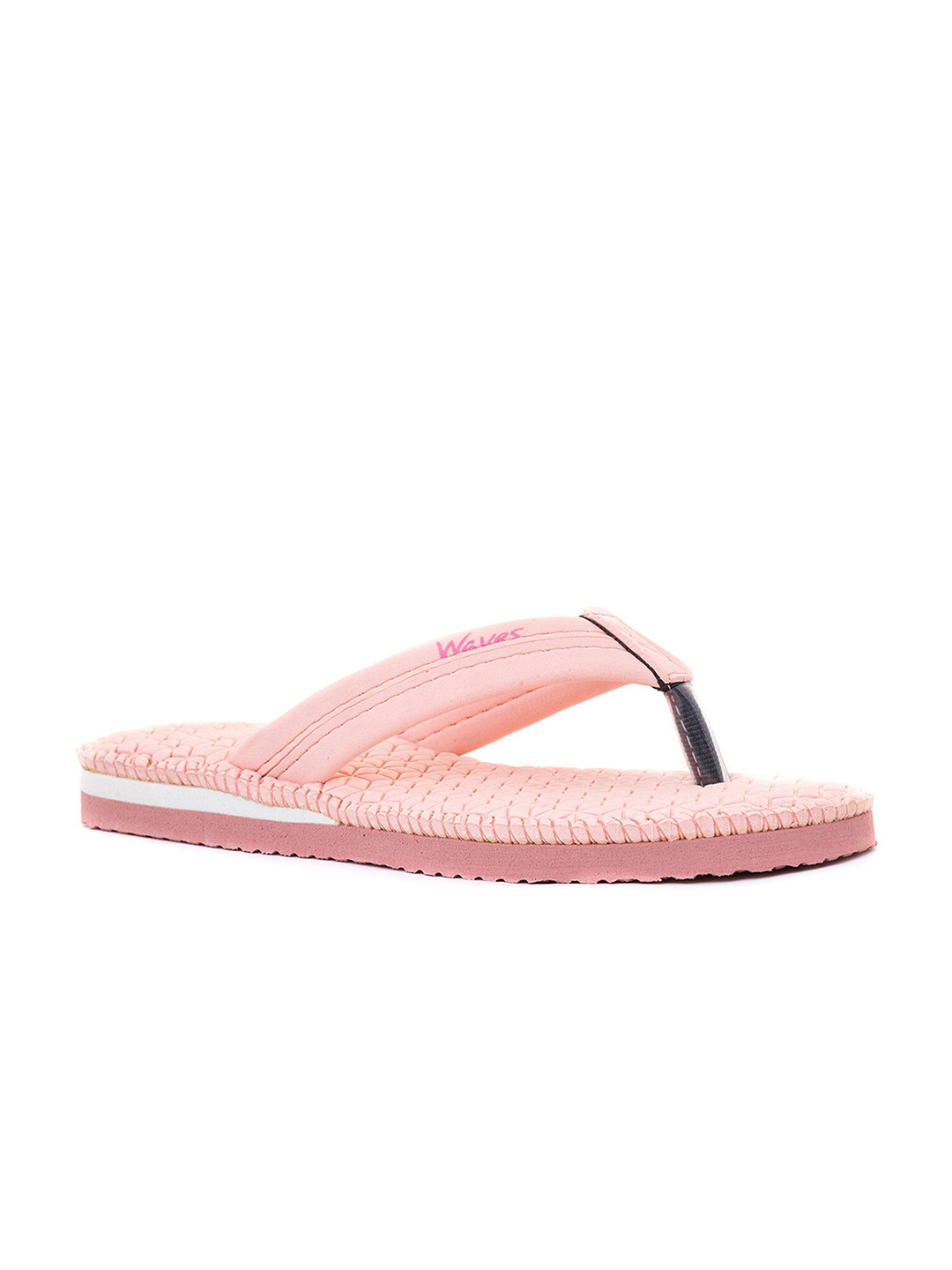 

Khadims Women Rubber Thong Flip-Flops, Pink
