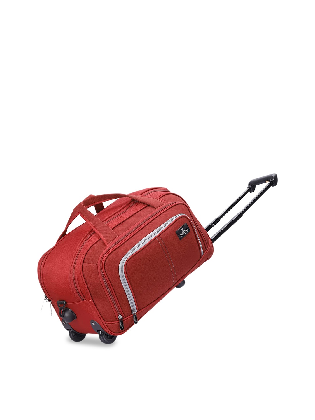 

THE CLOWNFISH Ricardo Soft-Sided Medium Trolley Duffel Bag, Red