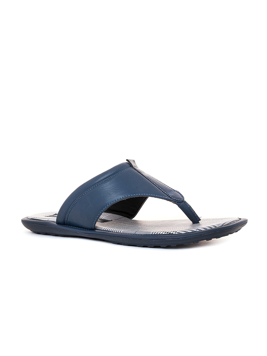 

Khadims Men Printed Synthetic Thong Flip-Flops, Navy blue