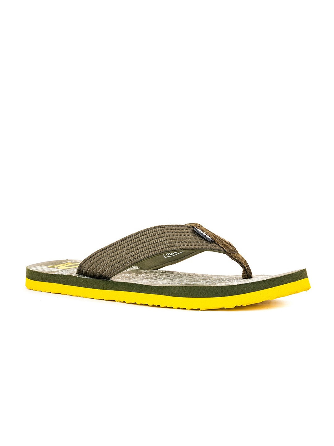 

Khadims Men Printed Thong Flip-Flops, Green