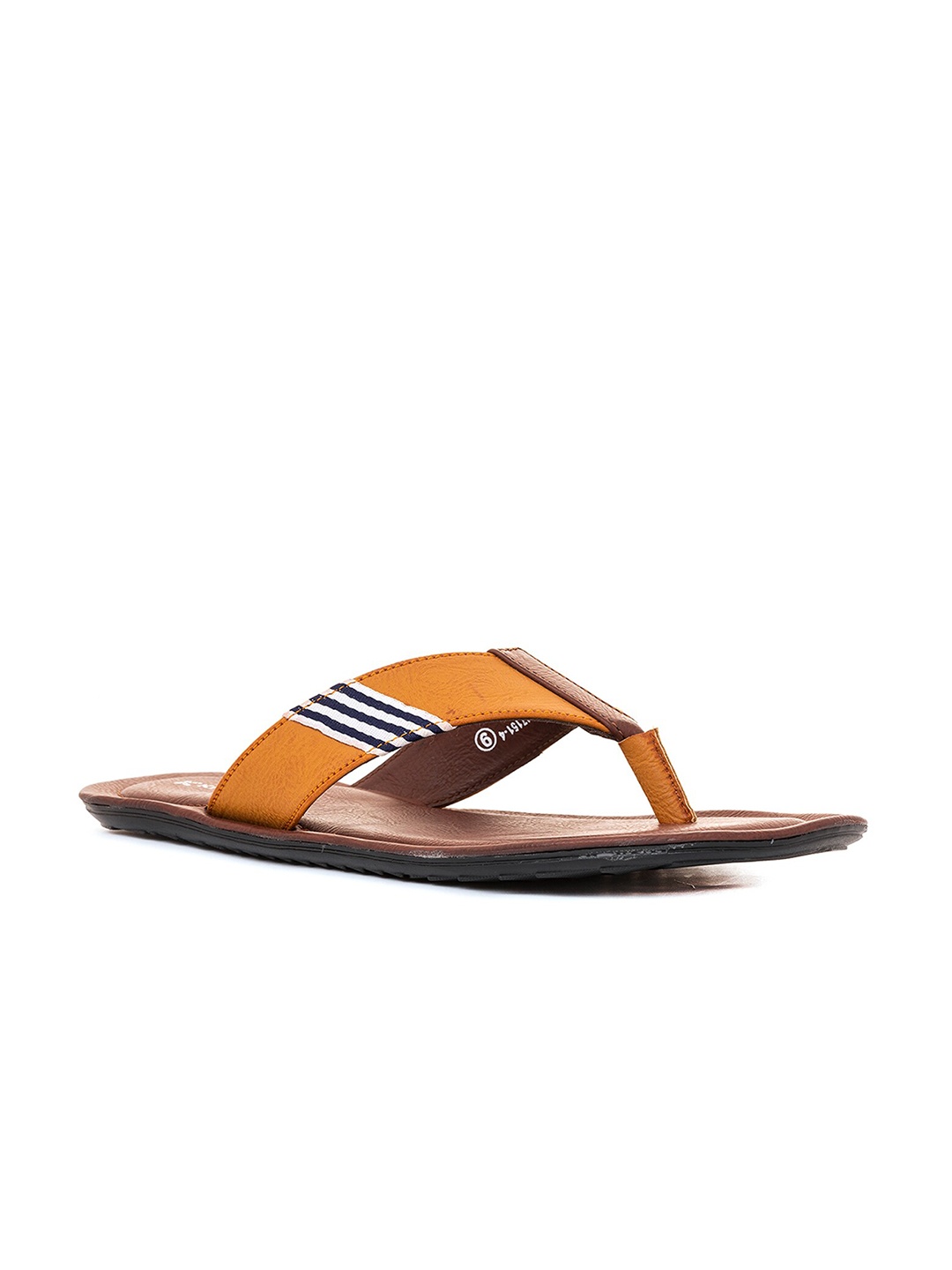 

Khadims Men Synthetic Thong Flip-Flops, Brown