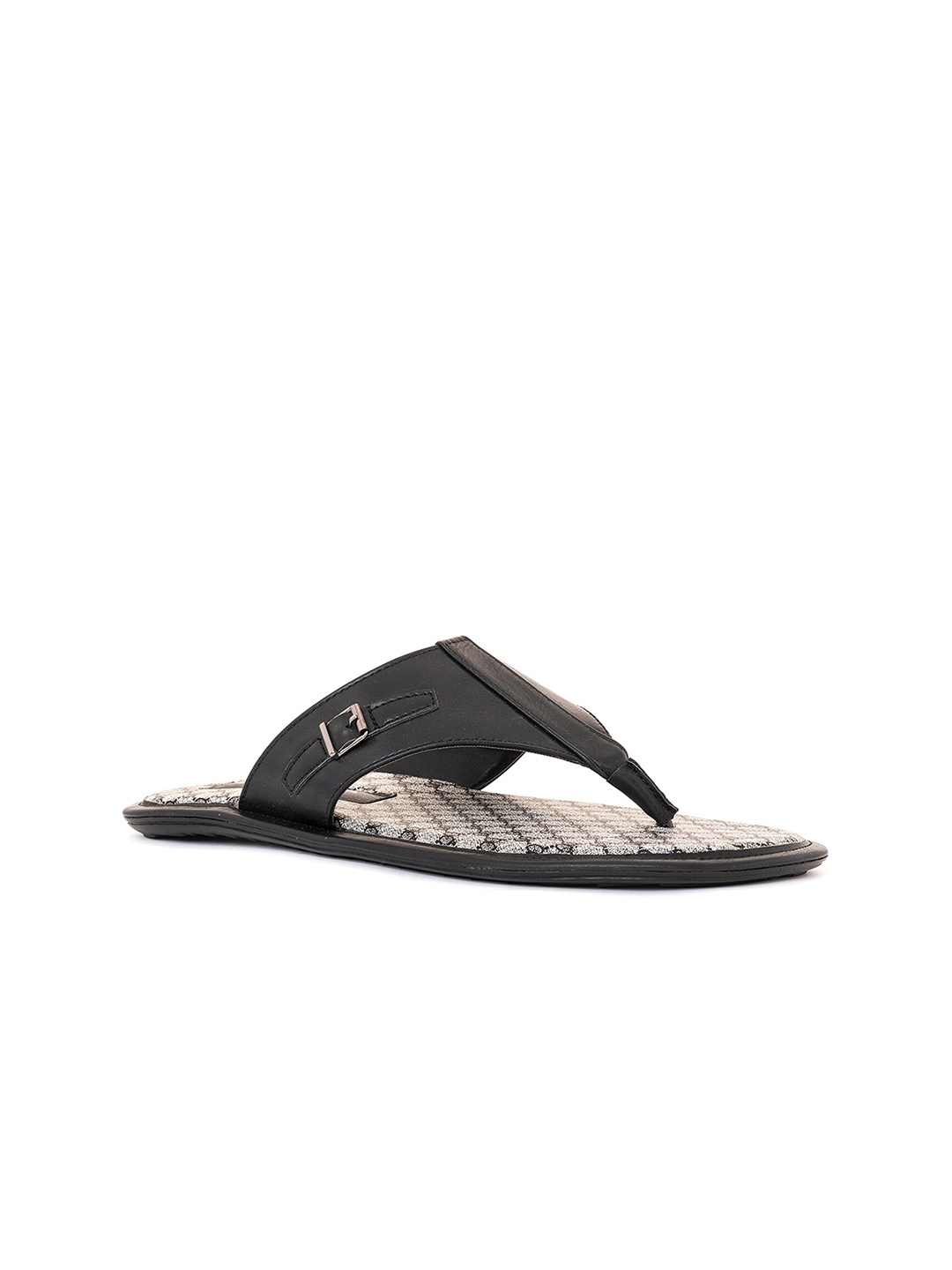 

Khadims Men Synthetic Thong Flip-Flops, Black