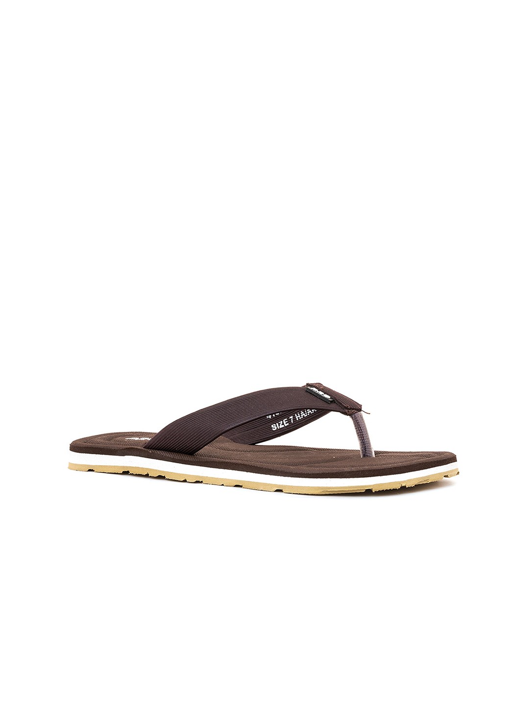 

Khadims Men Rubber Thong Flip-Flops, Brown
