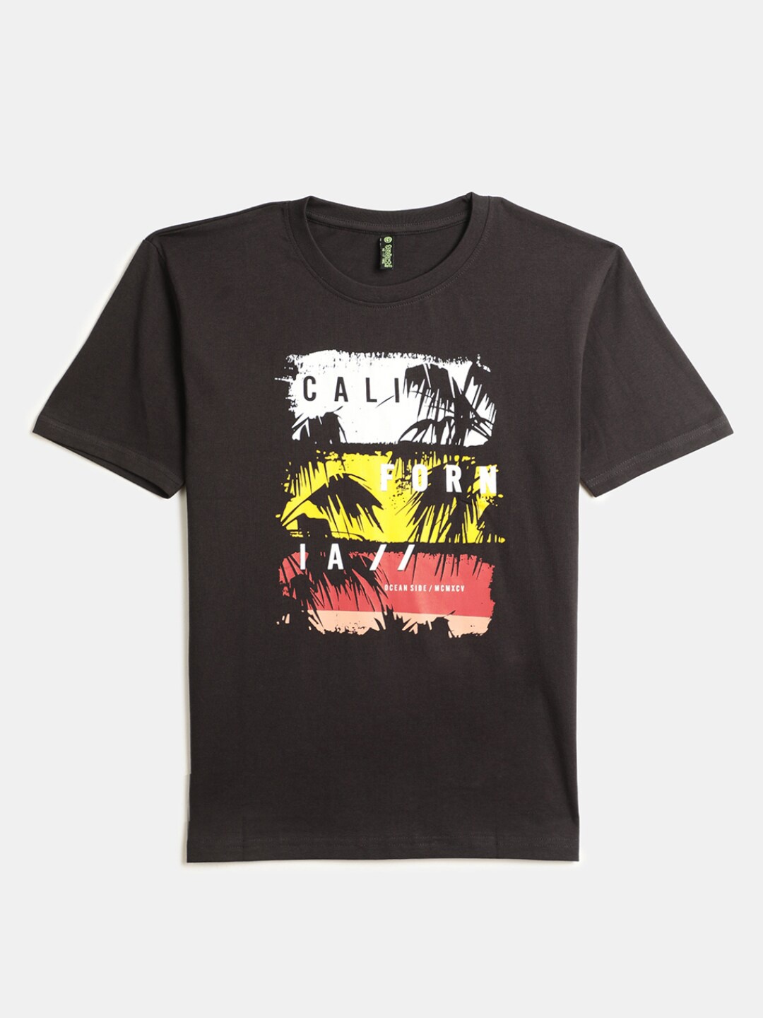 

V-Mart Boys Graphic Printed Cotton T-shirt, Black