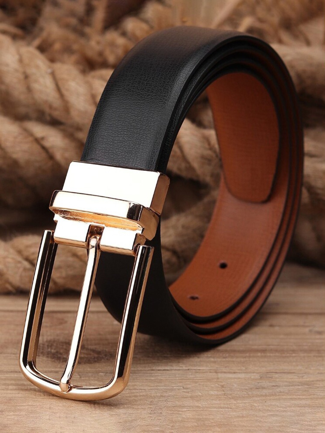 

Kastner Men Synthetic Leather Formal Belt, Black