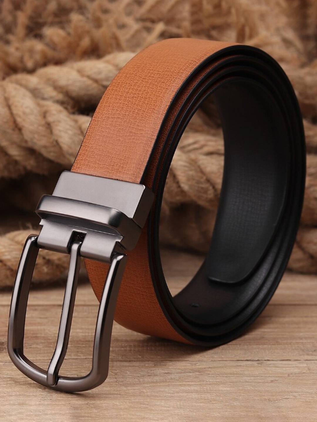 

Kastner Men Synthetic Leather Formal Belt, Tan