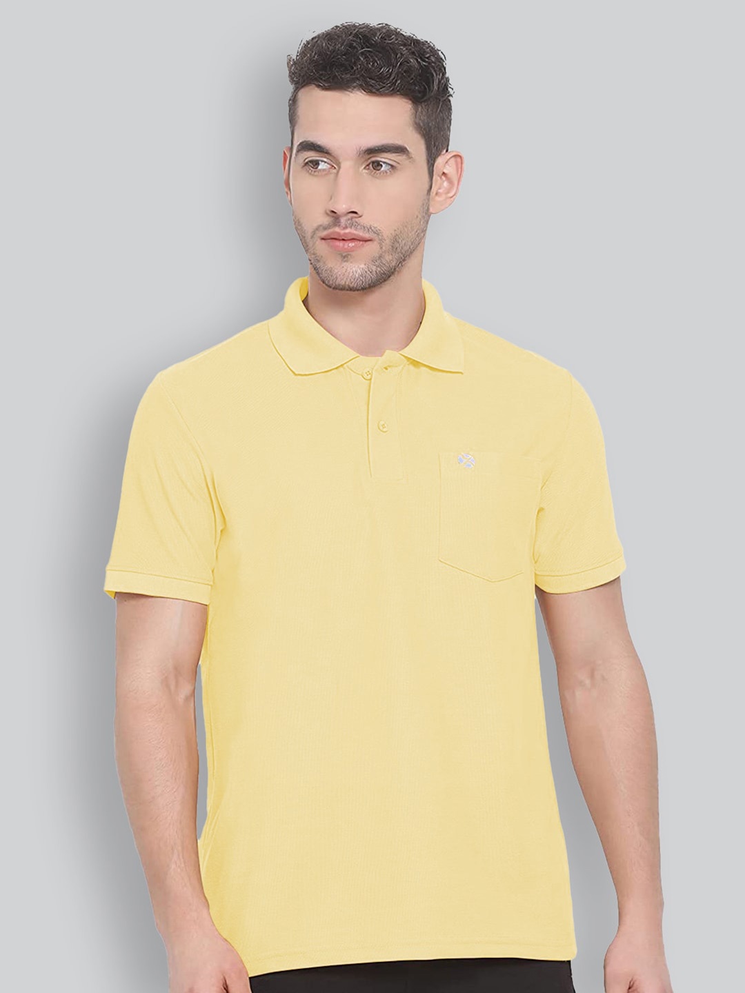 

LUX NITRO Polo Collar Anti Odour Pure Cotton T-shirt, Yellow