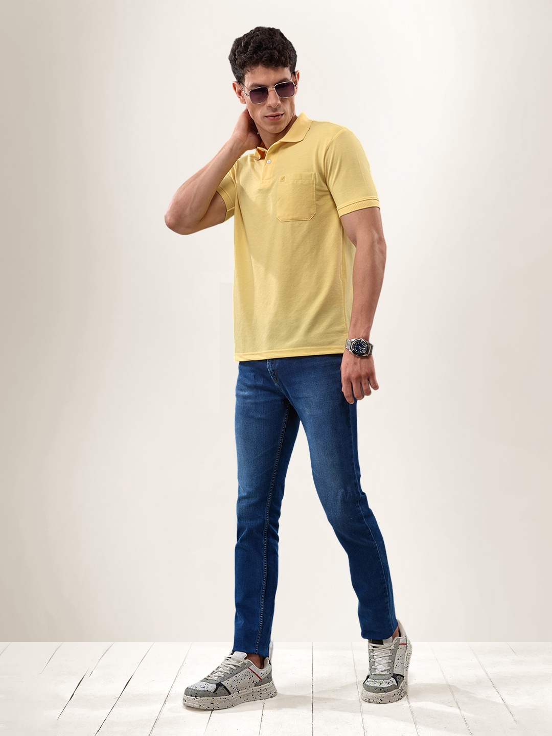 

LUX NITRO Polo Collar Anti Odour T-shirt, Yellow