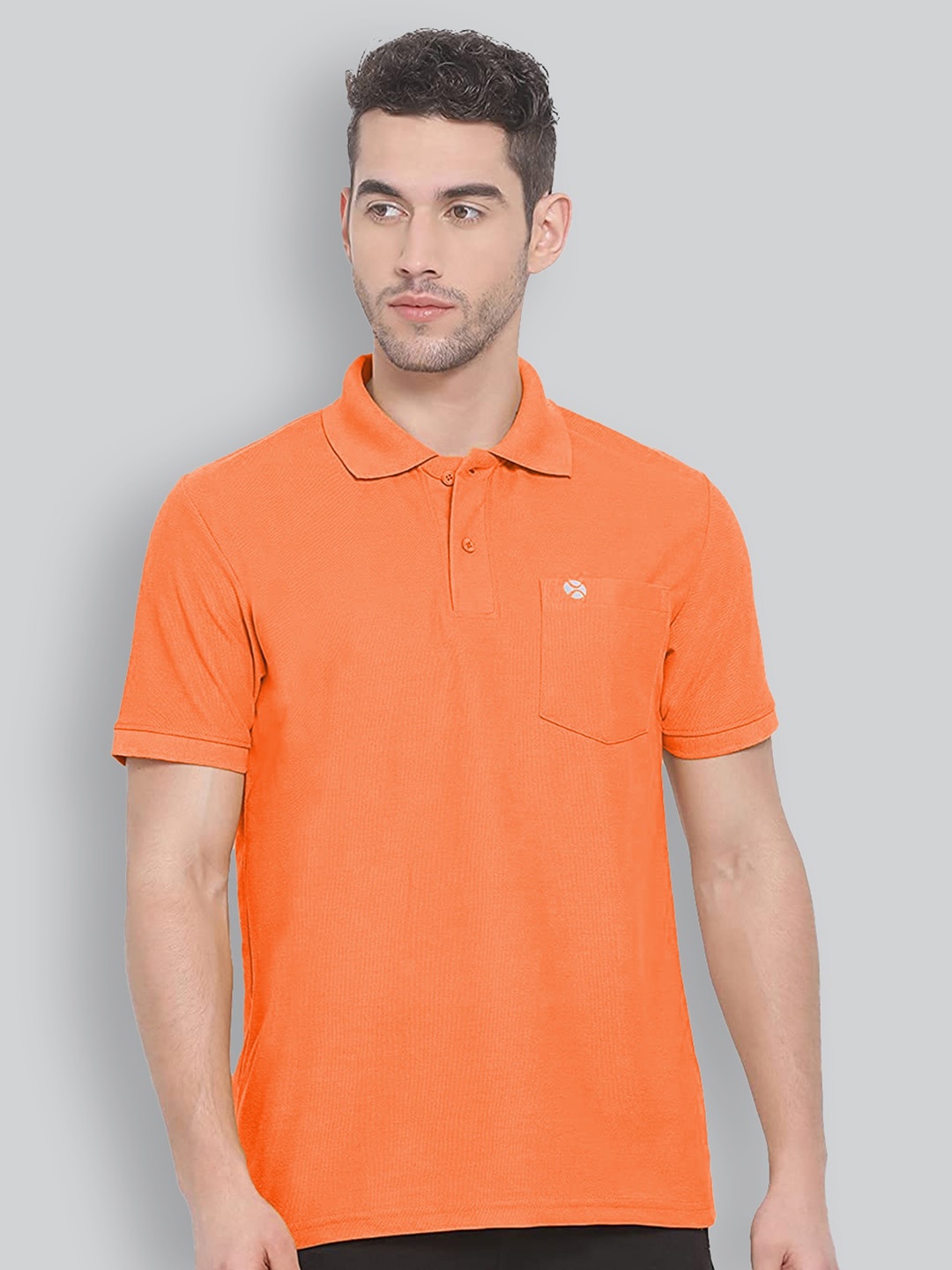 

LUX NITRO Polo Collar Anti Odour Pure Cotton T-shirt, Peach