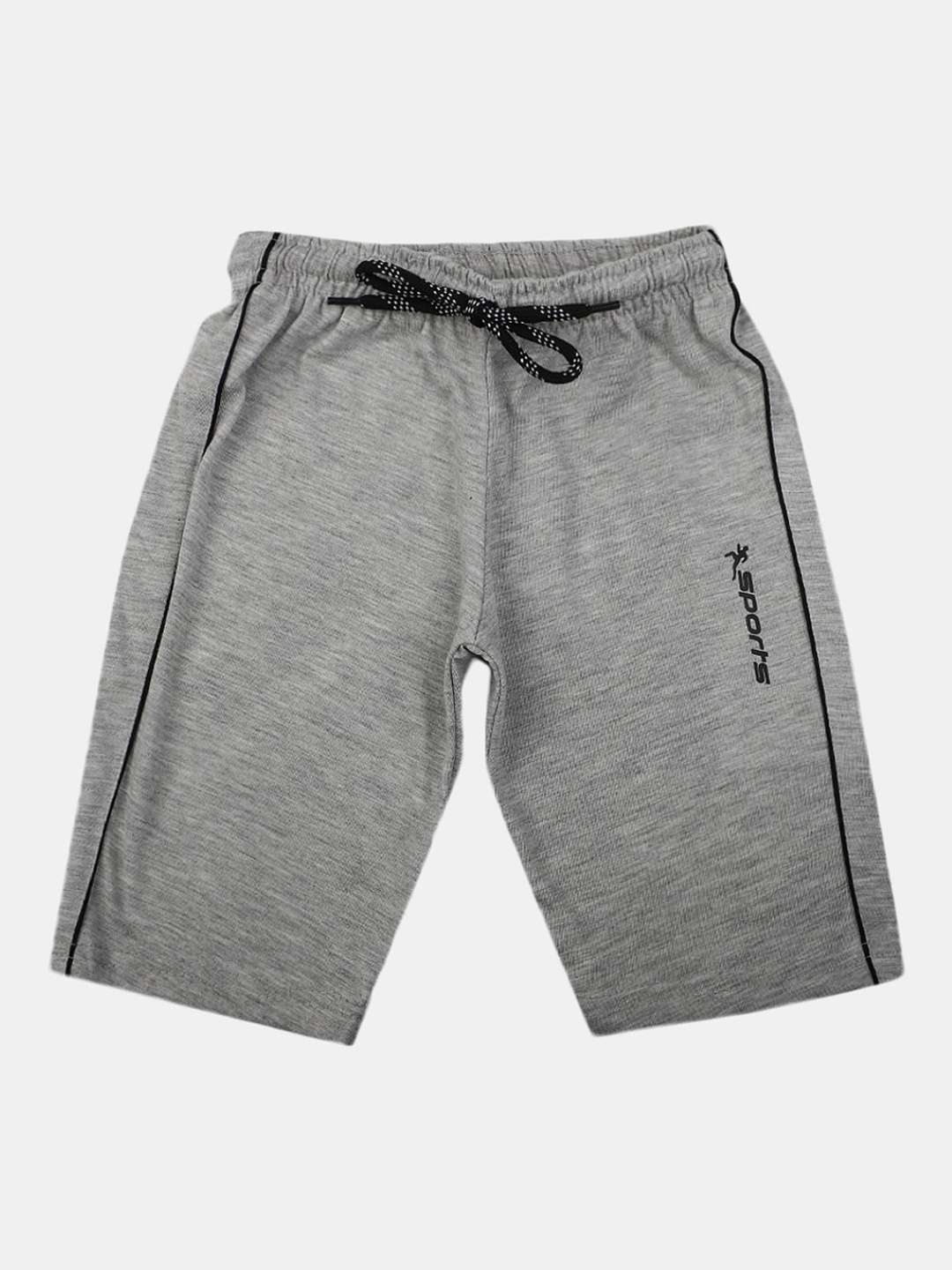 

V-Mart Boys Regular Fit Cotton Shorts, Grey