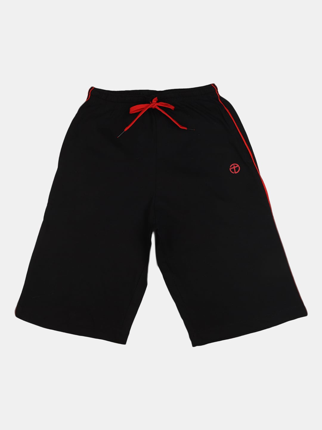 

V-Mart Boys Regular Fit Cotton Shorts, Black
