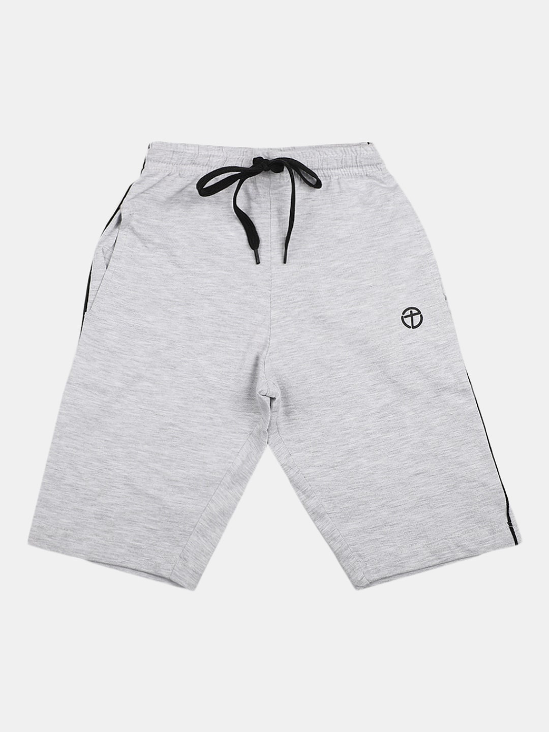 V-Mart Boys Mid-Rise Cotton Shorts, Grey