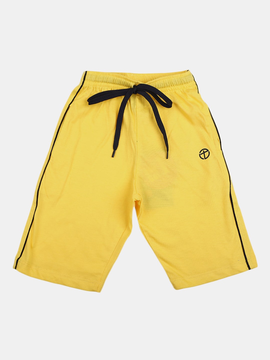

V-Mart Boys Cotton Mid-Rise Shorts, Yellow