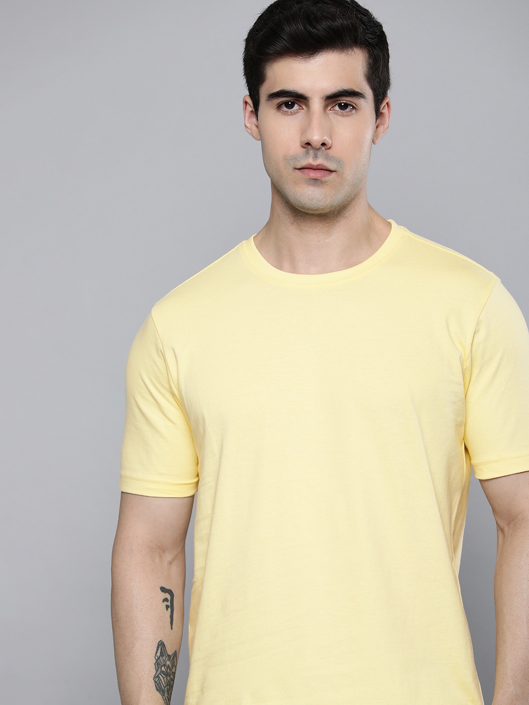 

ether Solid T-shirt, Yellow