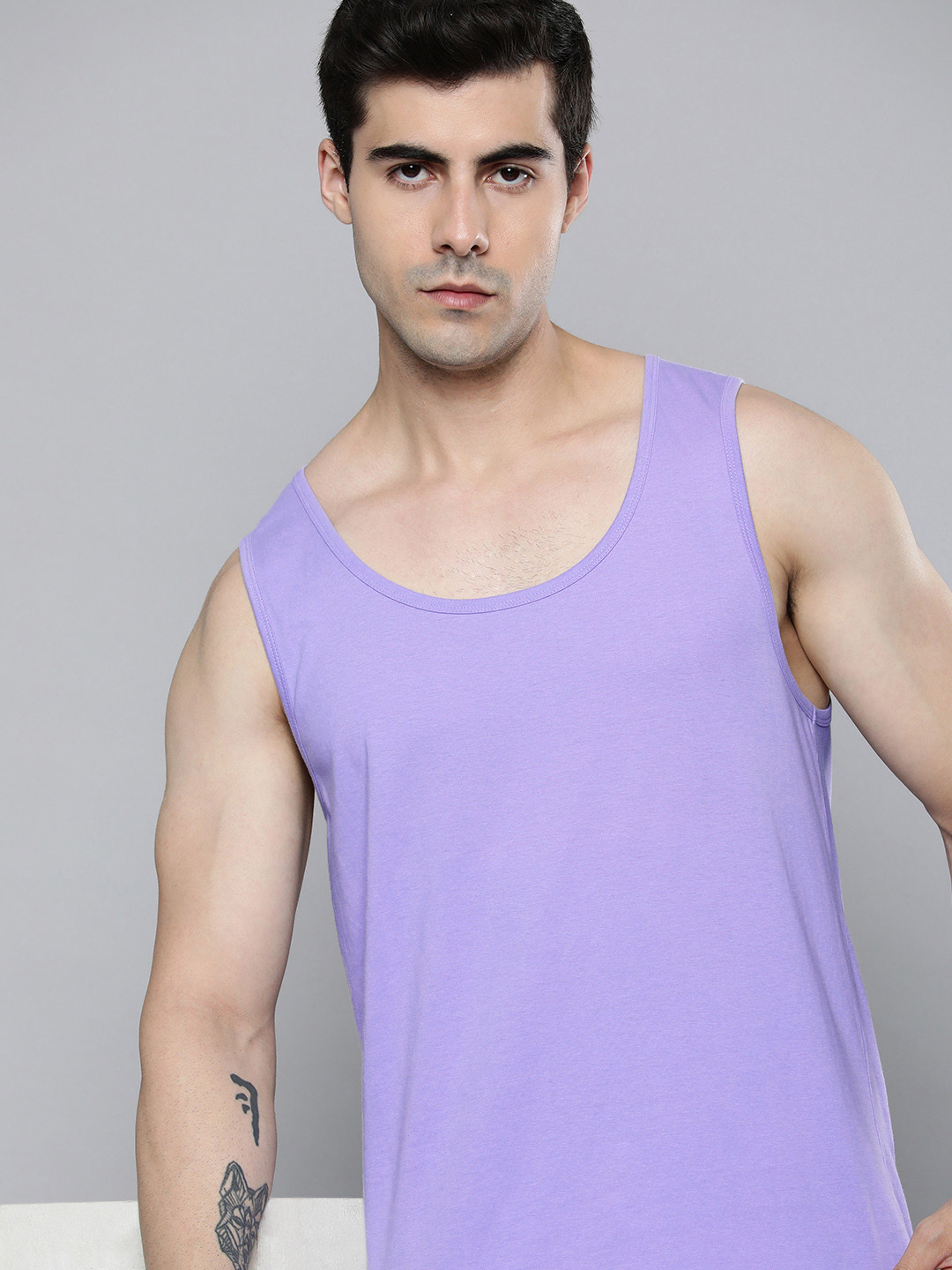 

ether Men Regular Fit T-shirt, Violet