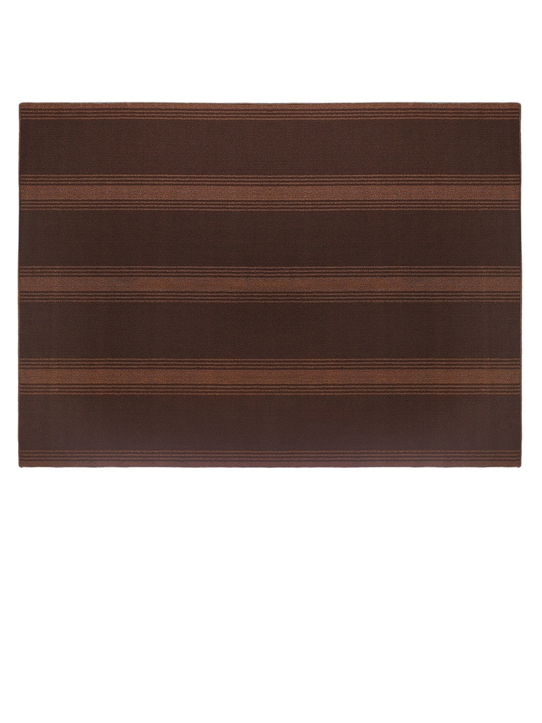 

Saral Home Striped Anti-Skid Washable Power Carpet, Brown