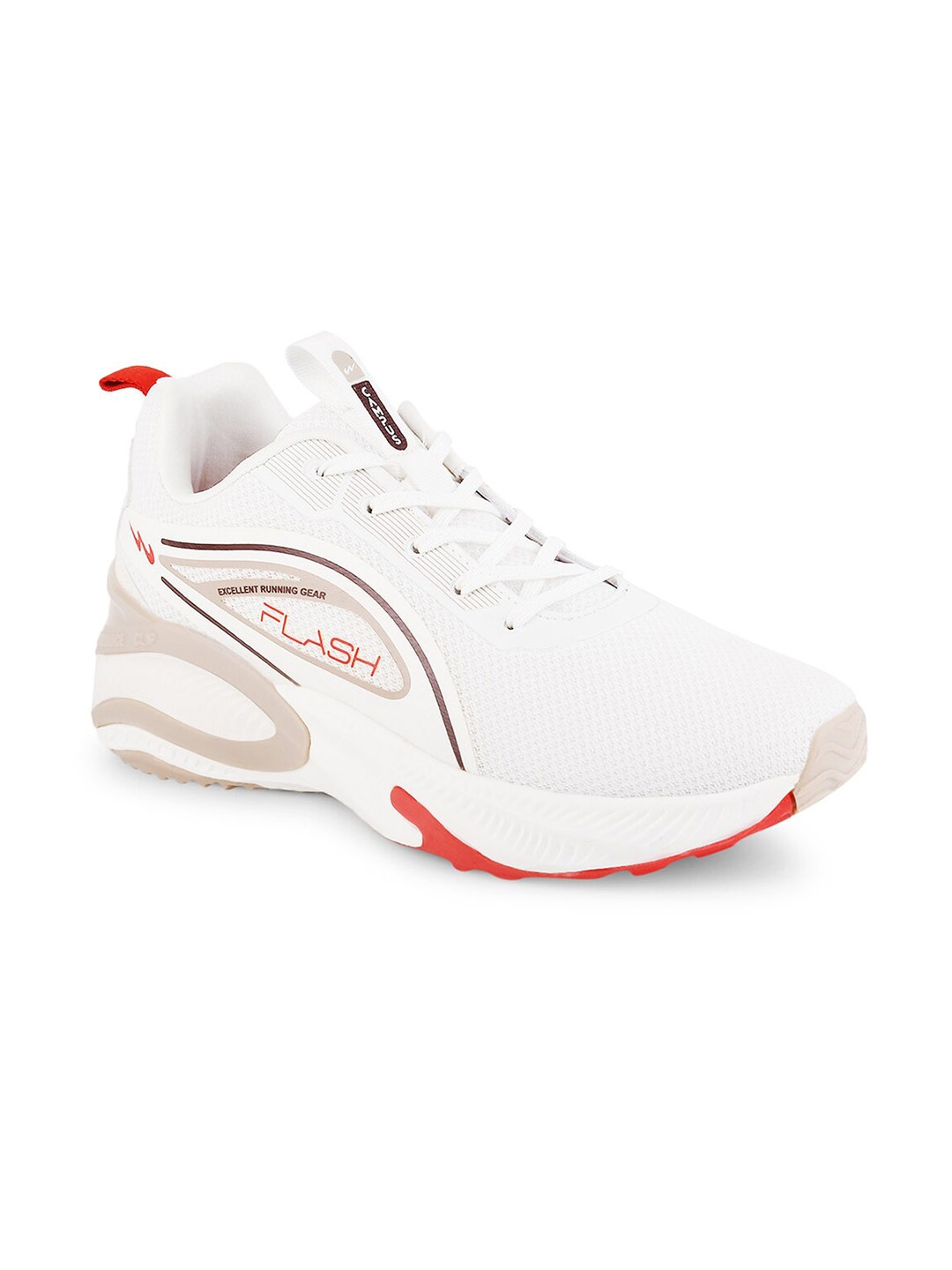 

Campus Men Flash New Mesh Non-Marking Running Sports Shoes, Off white