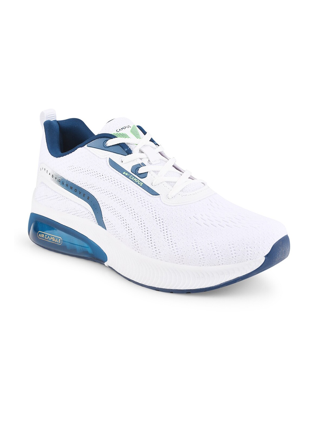 

Campus Men Boundary Mesh Non-Marking Running Sports Shoes, White