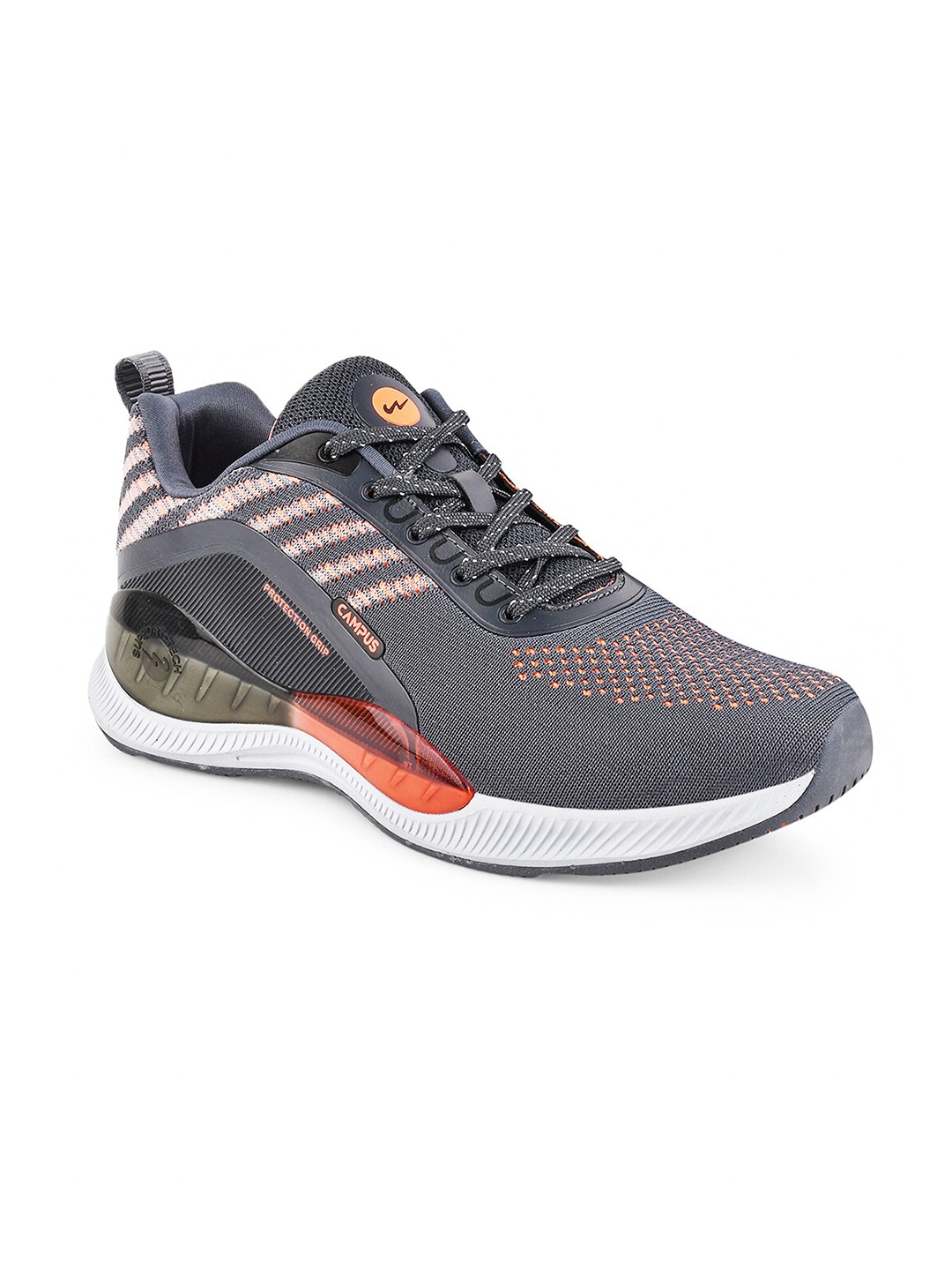 

Campus Men Guide Textile Non-Marking Running Sports Shoes, Grey