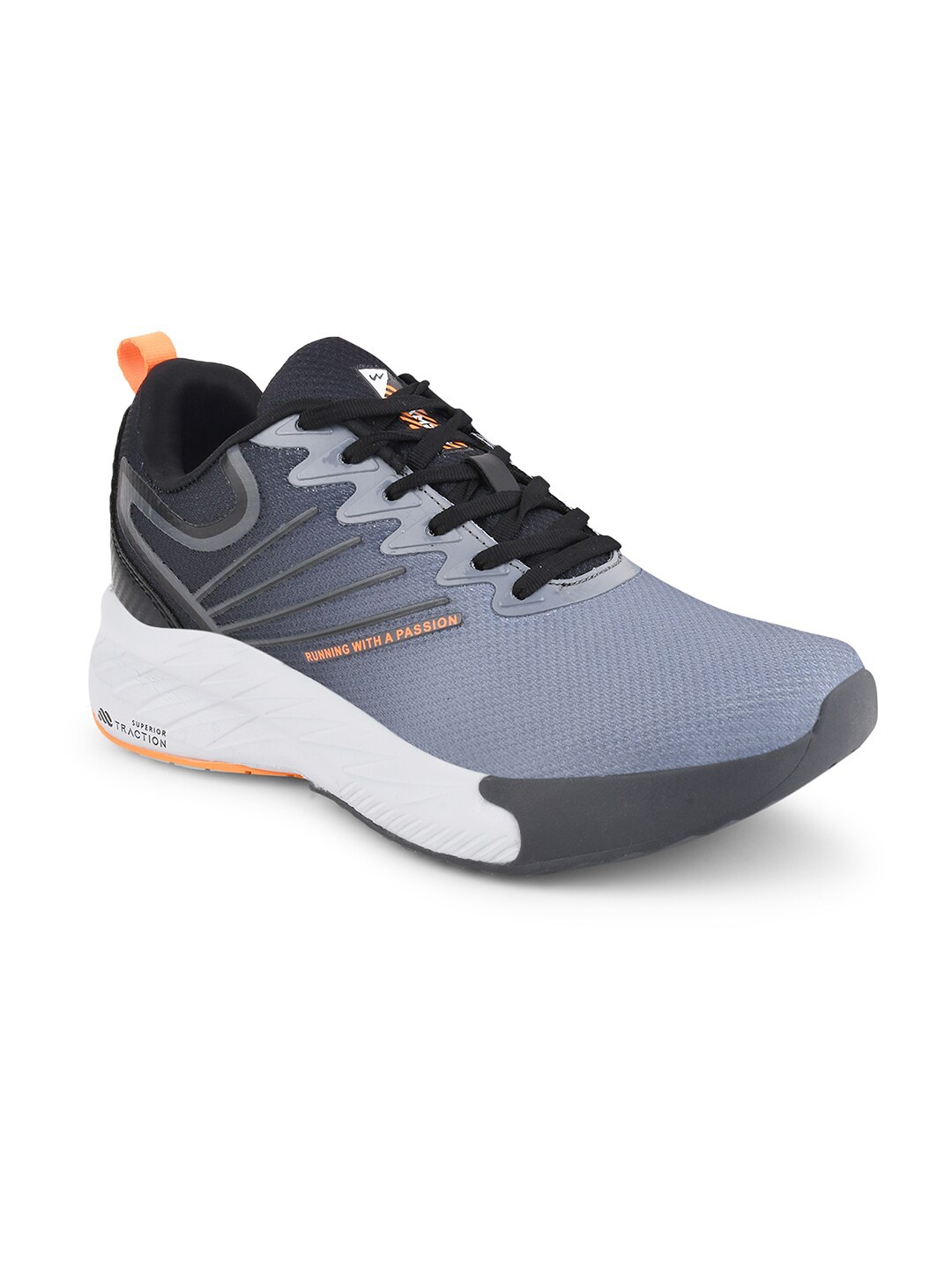 

Campus Men Camp-Grain Mesh Non-Marking Running Sports Shoes, Grey