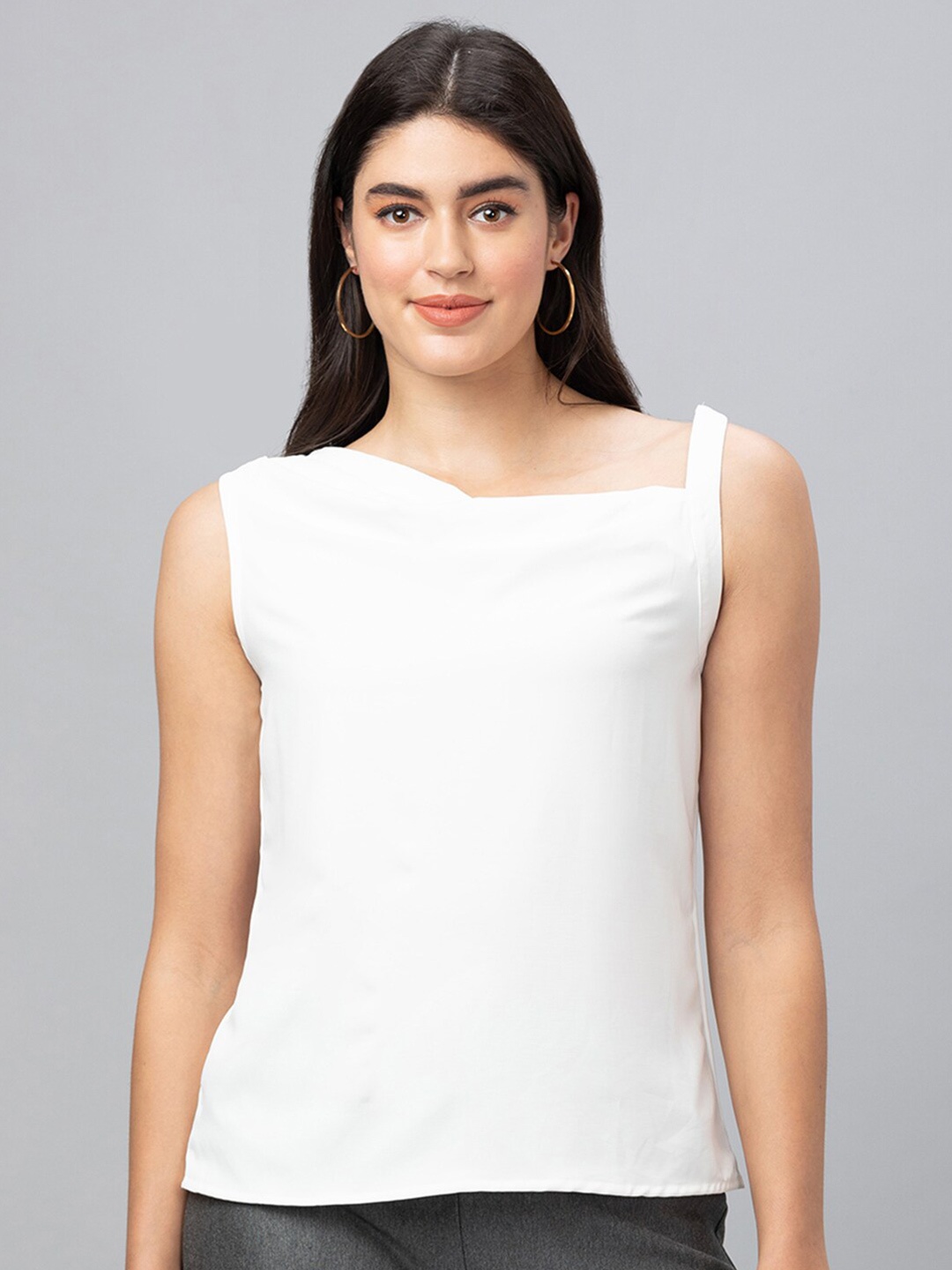 

Globus One Shoulder Regular Top, White