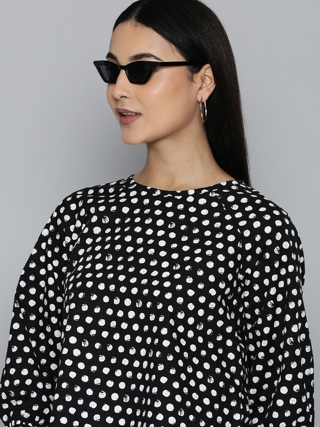 

Levis Polka Dot Top, Black