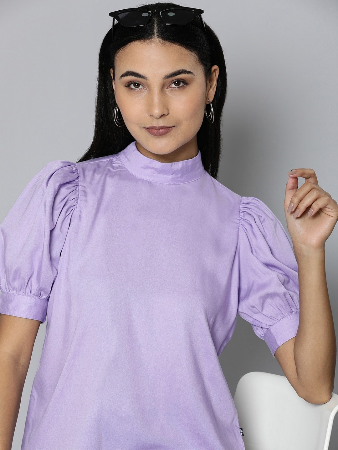 

Levis Puff Sleeve Top, Purple