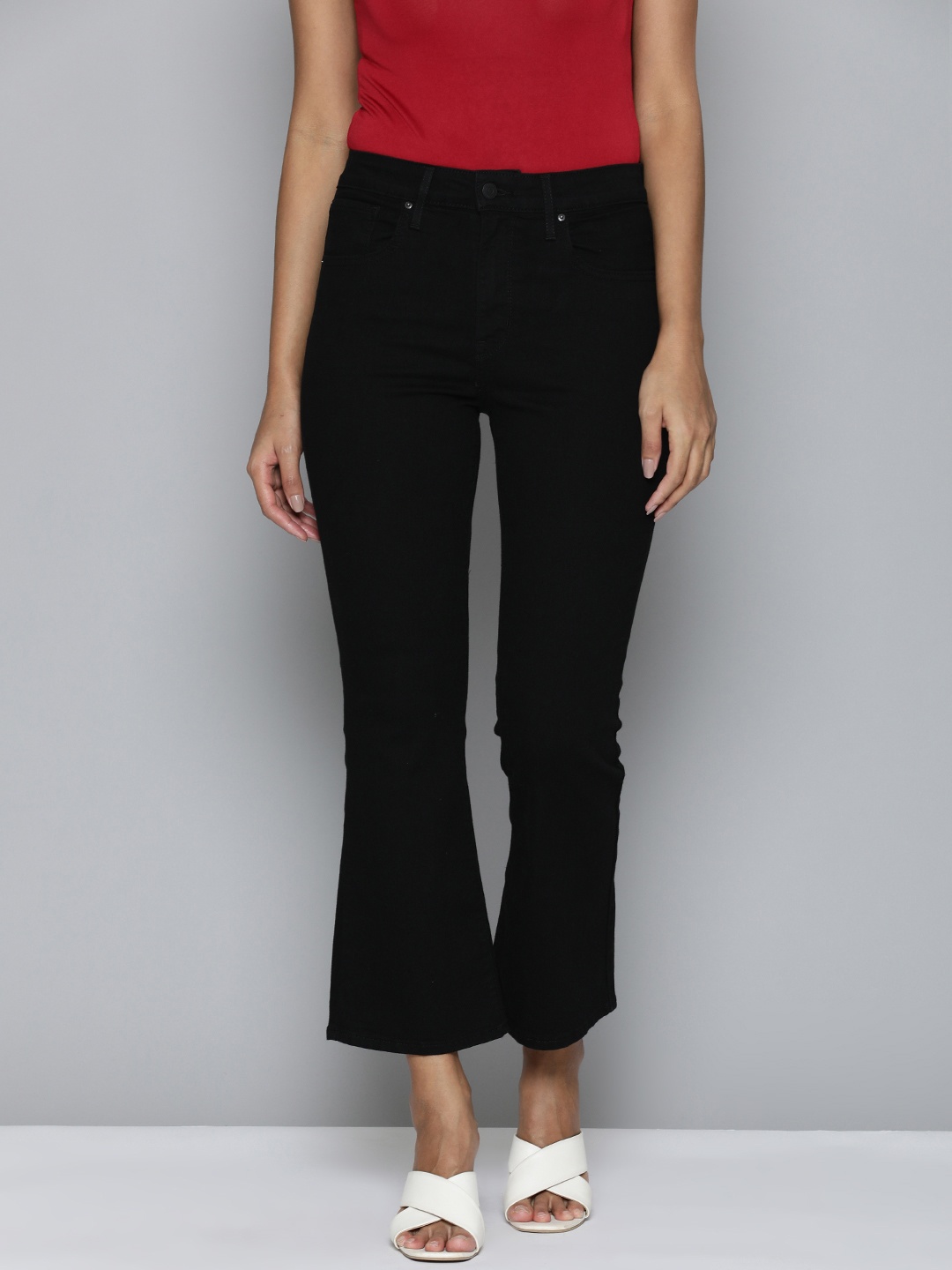 

Levis Women Bootcut High-Rise Jeans, Black
