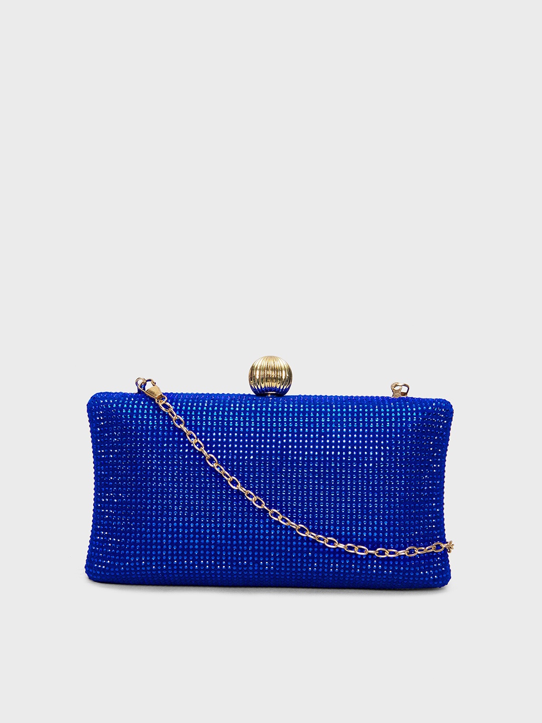 

20Dresses Textured Party Box Clutch, Blue