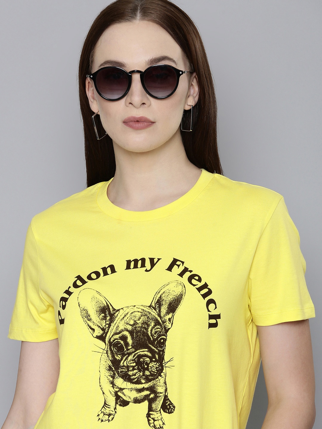 

Levis Women Typography Printed Pure Cotton T-shirt, Yellow