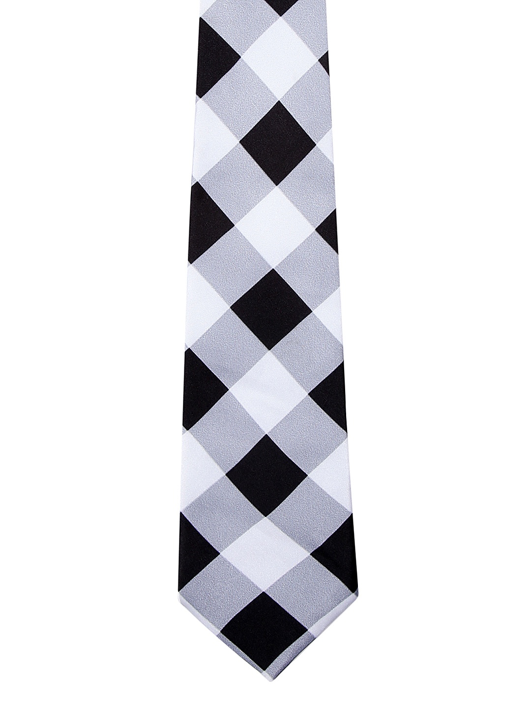 

Blacksmith Men Black & White Checked Tie