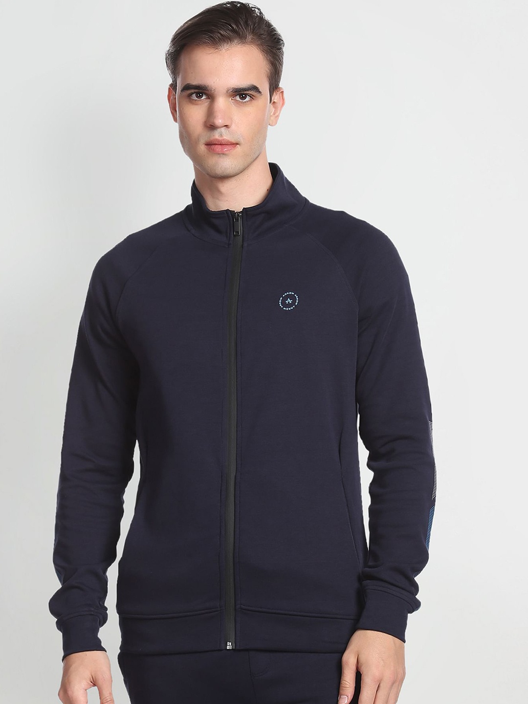 

Arrow New York Stand Collar Bomber Jacket, Blue